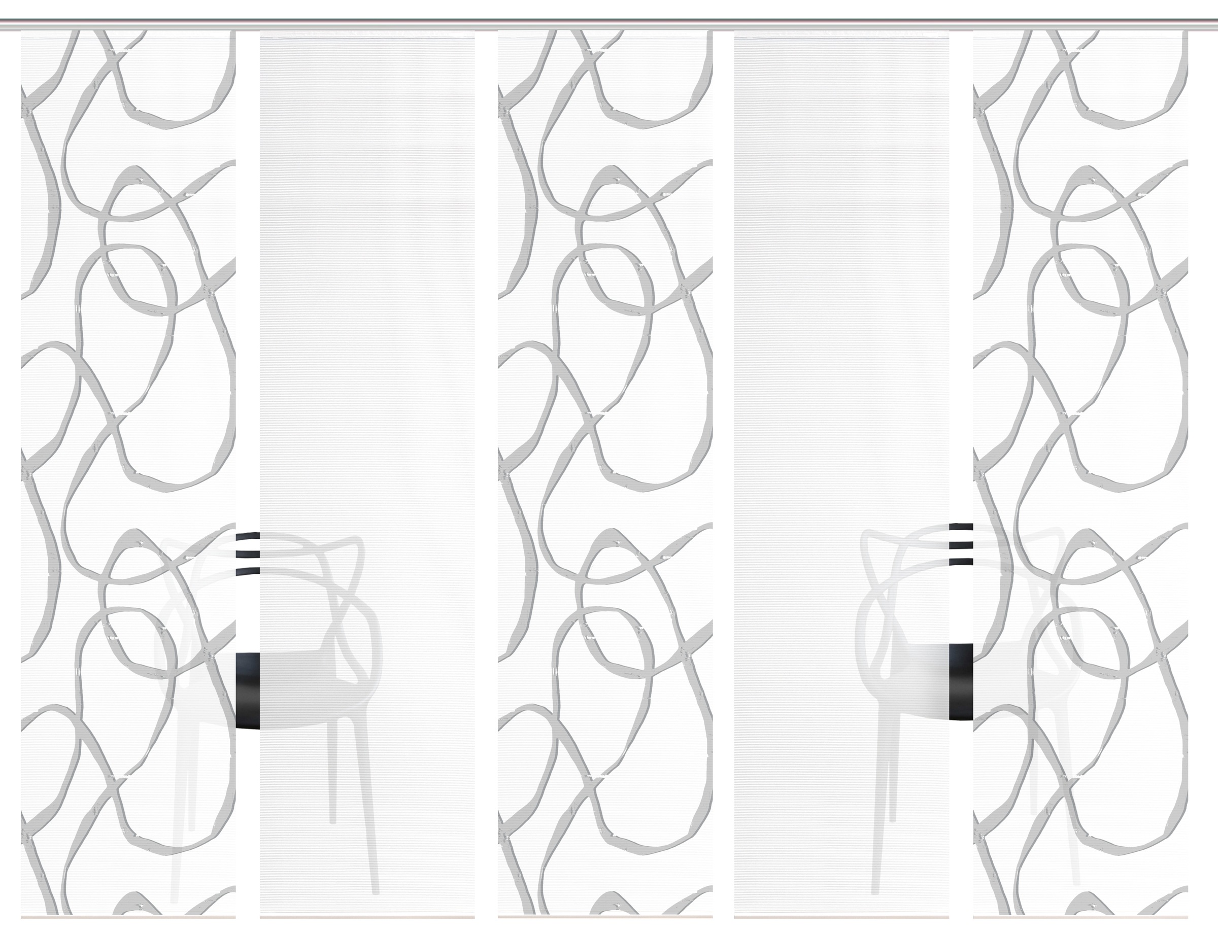 Vision S Schiebegardine "OPHELIA" Paneelwagen 5 Stk. tlg. Schiebevorhang,Ba günstig online kaufen