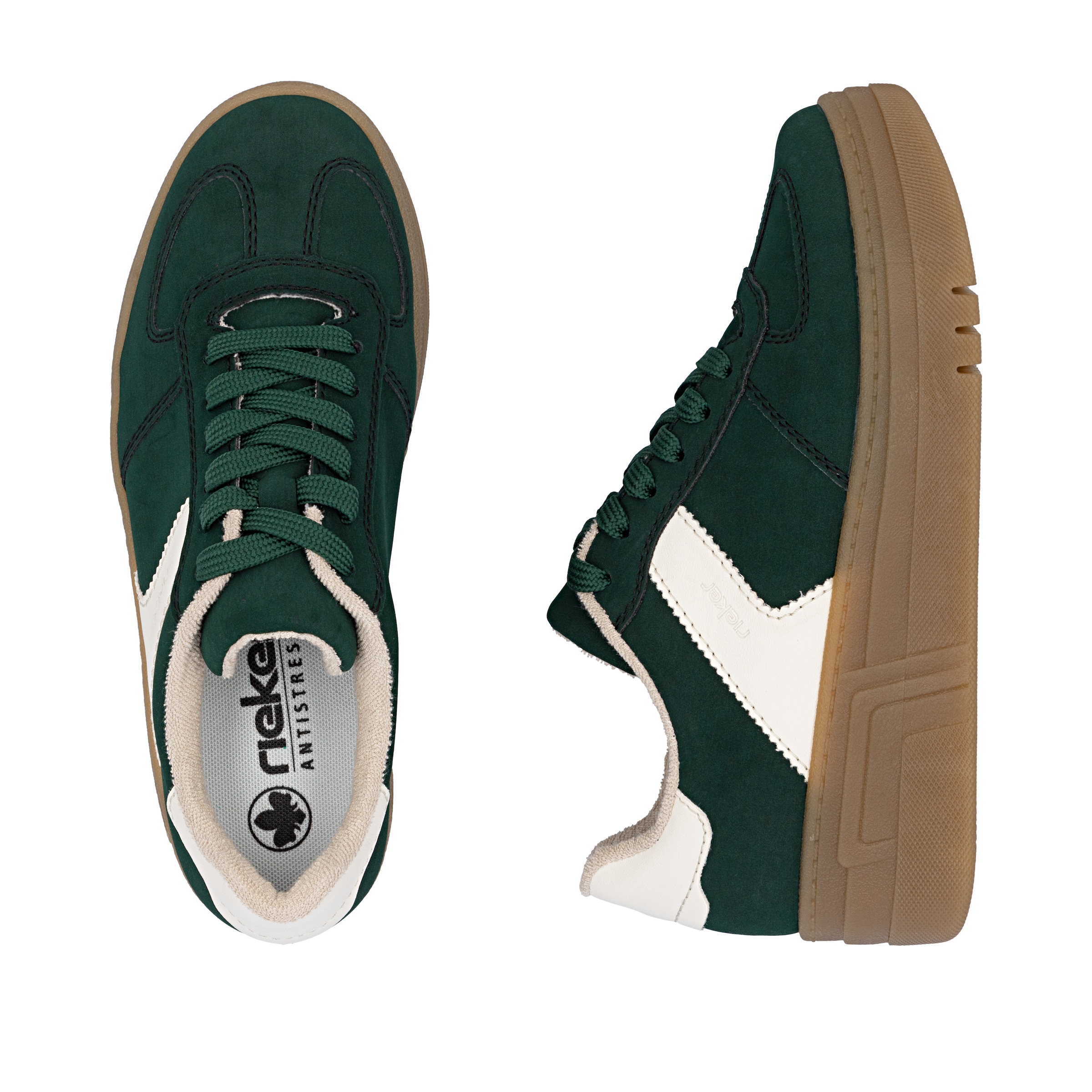 Rieker Plateausneaker, Retro-Sneaker, Basket-Sneaker, Schnürer mit softem Schaftrand