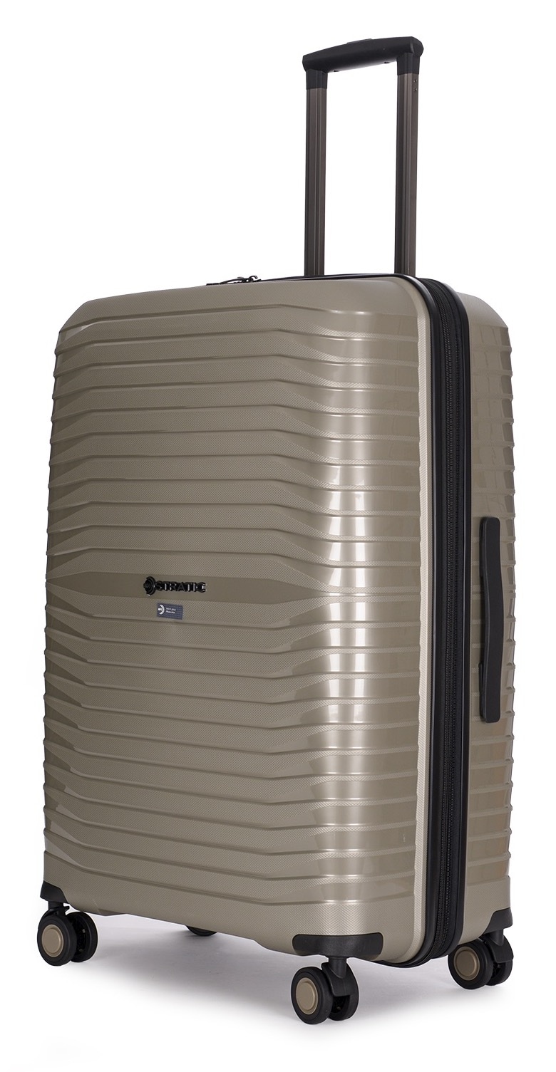 Stratic Trolley »BRIGHT+ Koffer L«, (1 St.), 4 Rollen, Hartschalenkoffer Trolley TSA-Zahlenschloss STRATIC CONNECT NFC-Chip