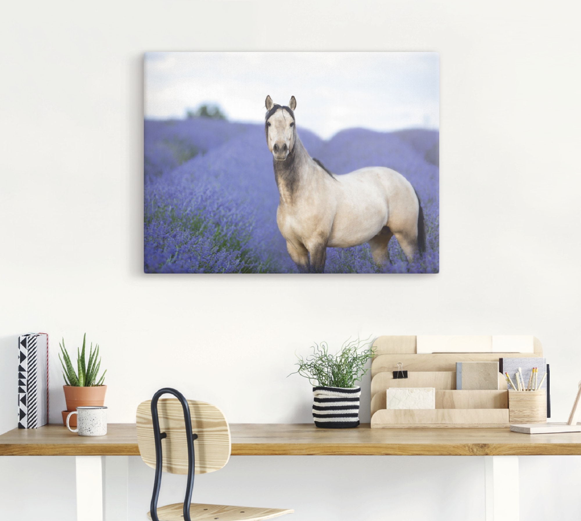Artland Wandbild »Pferd und Blumen III«, Haustiere, (1 St.), als Leinwandbild, Poster in verschied. Größen