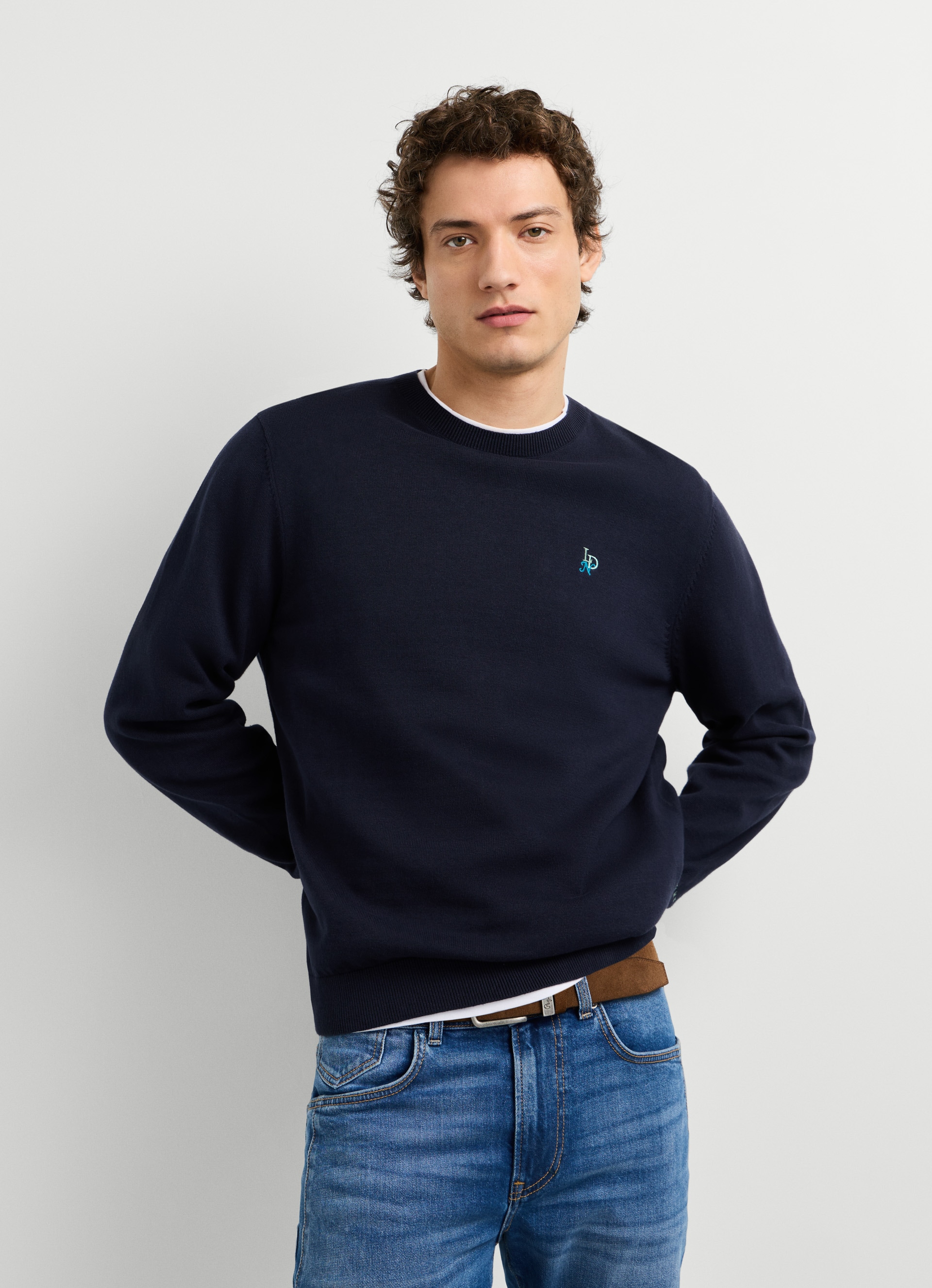Pepe Jeans Rundhalspullover »DANIELS« mit gestickten Details, Baumwolle