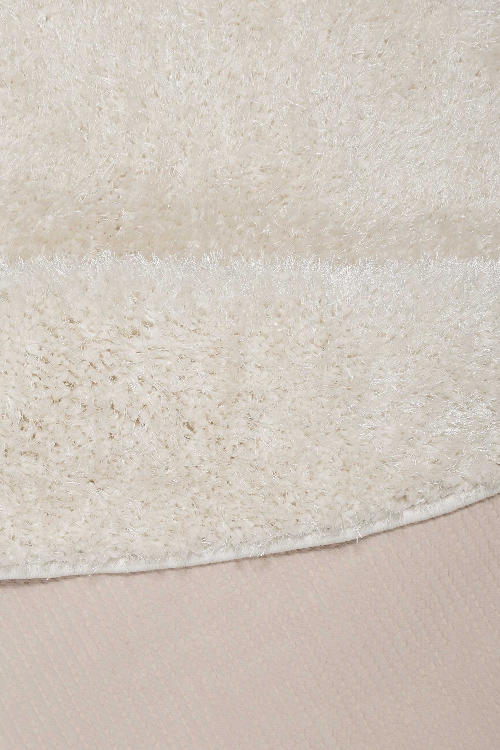 Teppich ESPRIT "Swagger Shag", creme weiß, H:30mm Ø:120cm, Polypropylen, Teppiche, Teppich, Shaggy, flauschig, modern, getuftet, hochflor, Wohnzimmer, stylisch 2