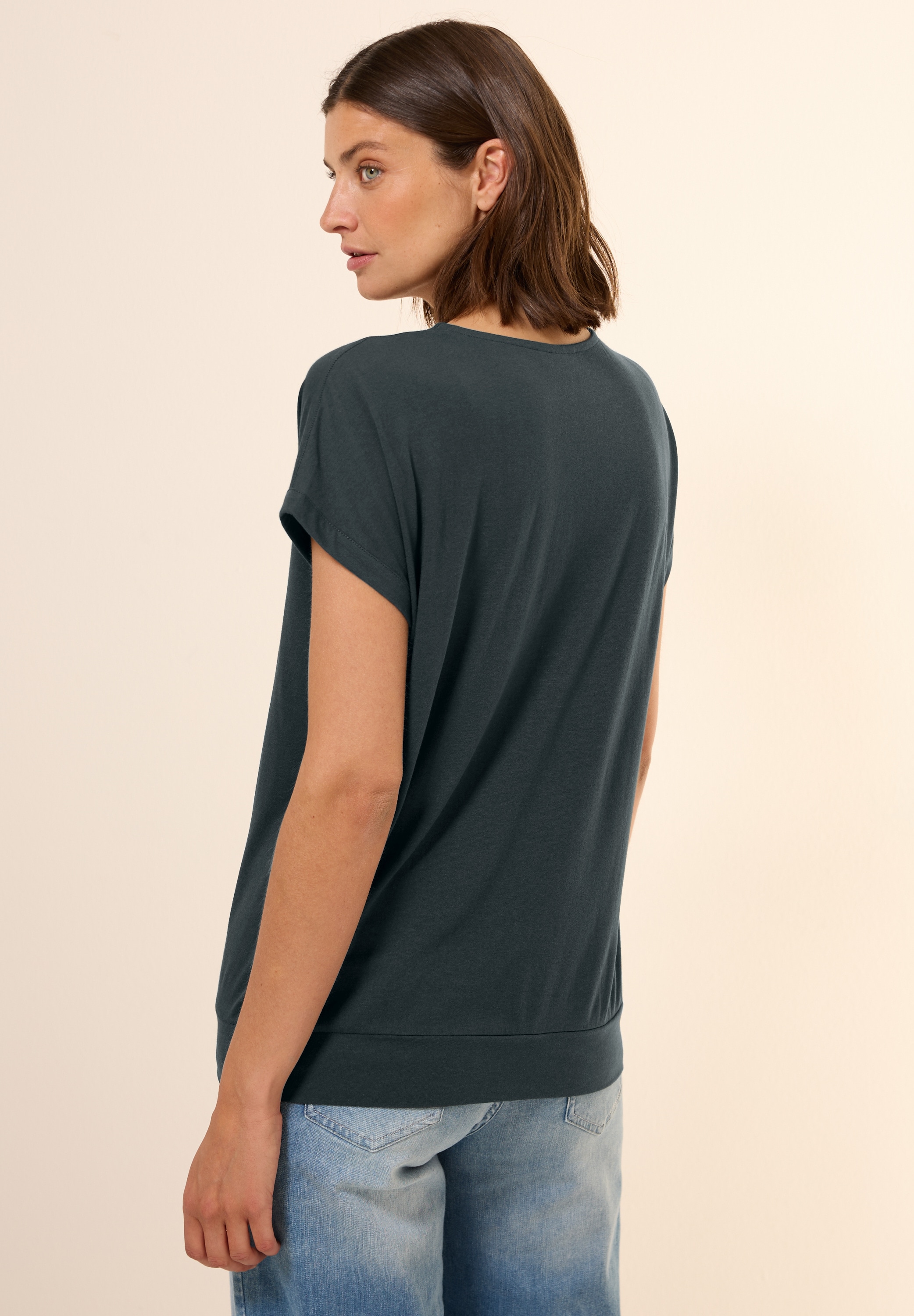 Cecil T-Shirt, im soften Baumwoll-Mix
