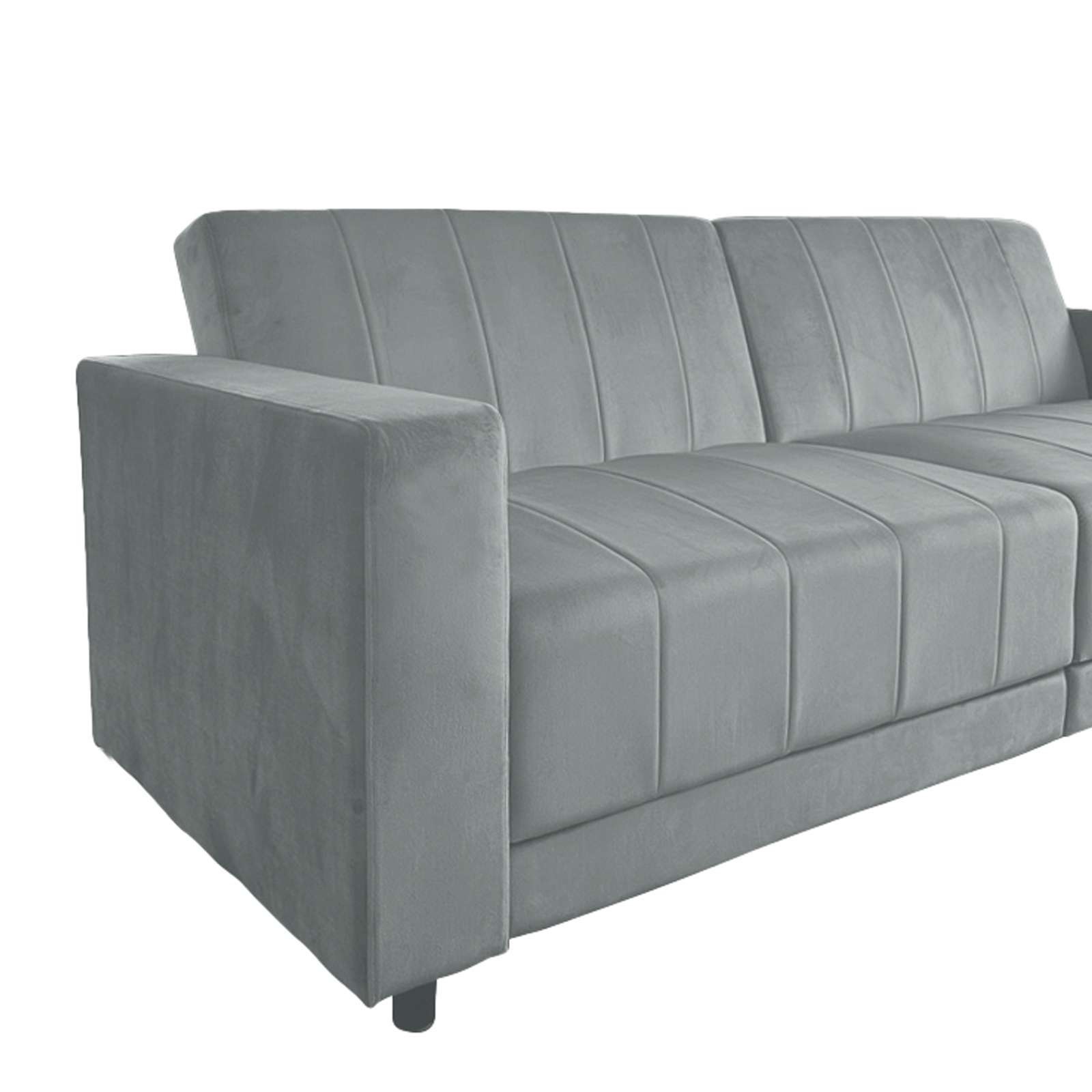 Dorel Home 3-Sitzer »Allie II Schlafsofa 225 cm«, Bett-Funktion (108/190cm), Rückenlehne 2-teilig, mit Steppung