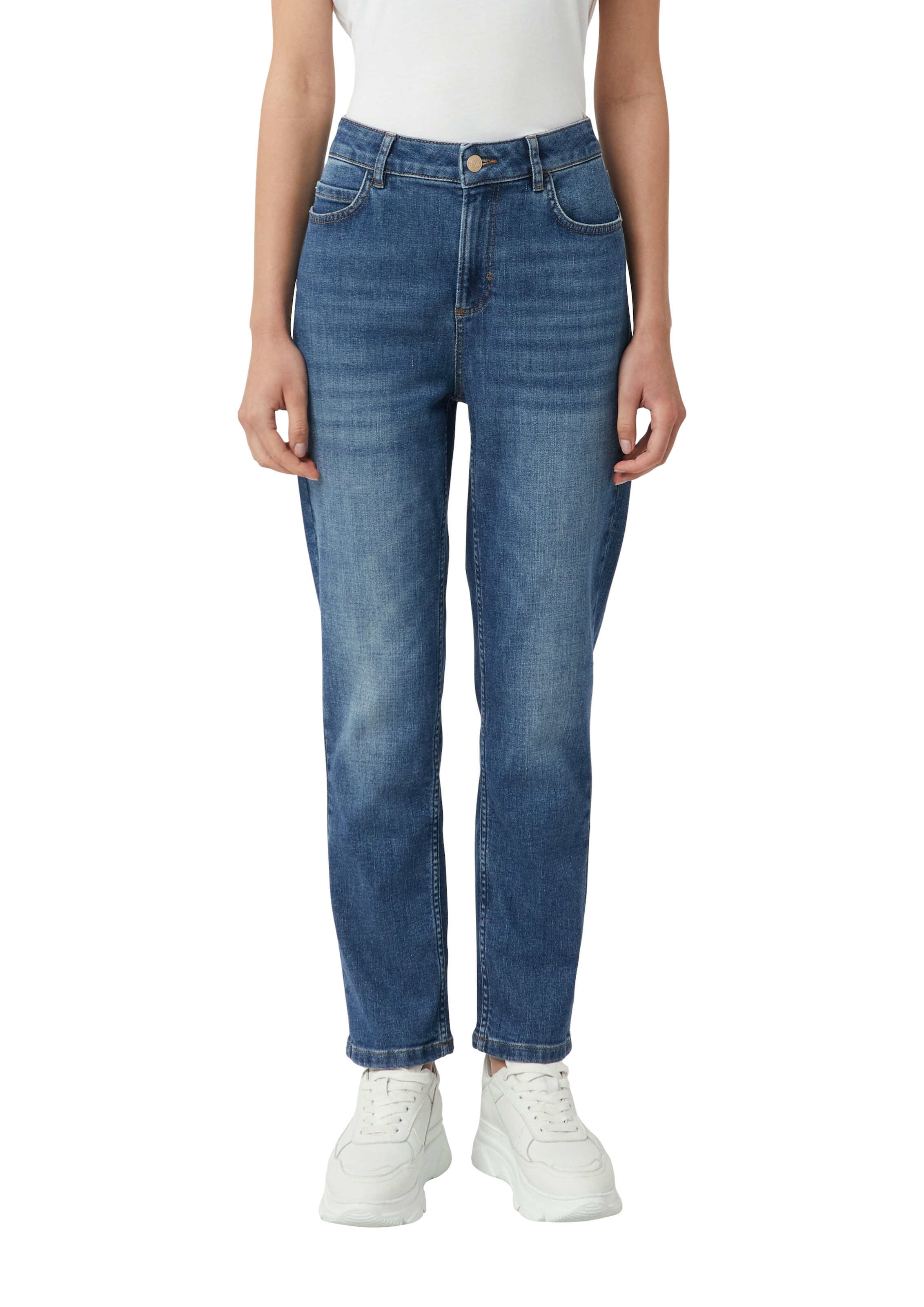 comma casual identity Straight-Jeans, mit hohem Bund günstig online kaufen