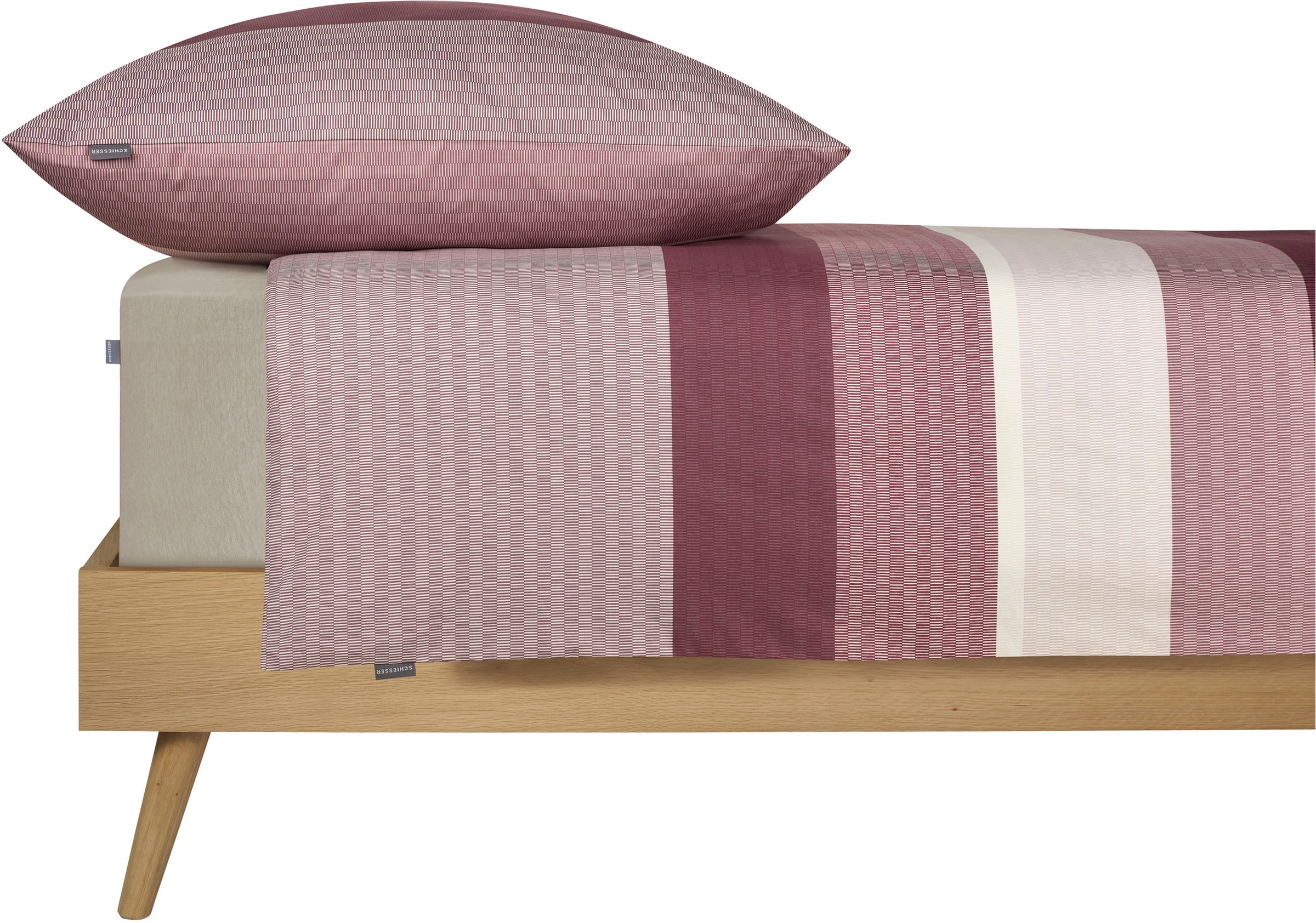 Schiesser Bettwäsche "Endy Stripes aus weicher Baumwolle mit großen und kle günstig online kaufen