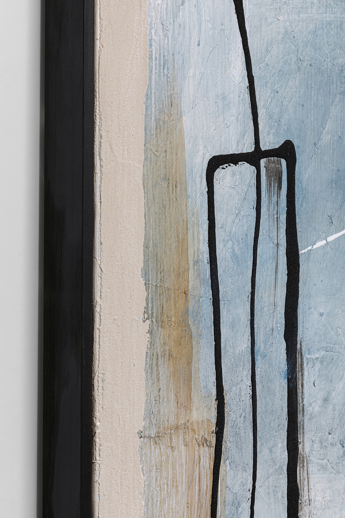 Kare Design Bild mit Rahmen »Gerahmtes Bild Dust Blau«