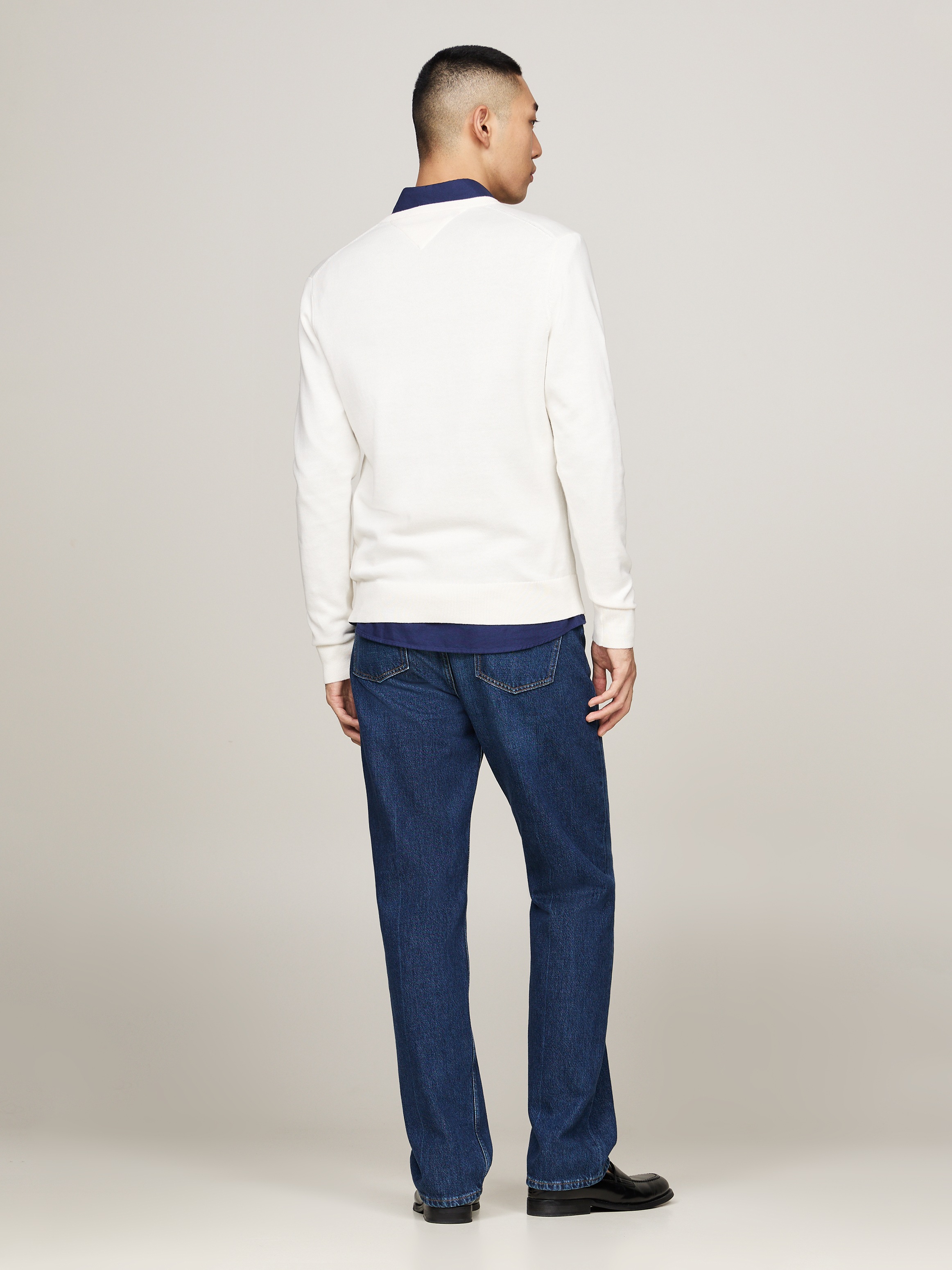 Tommy Hilfiger Strickpullover »ESSENTIAL COTTON V NECK«