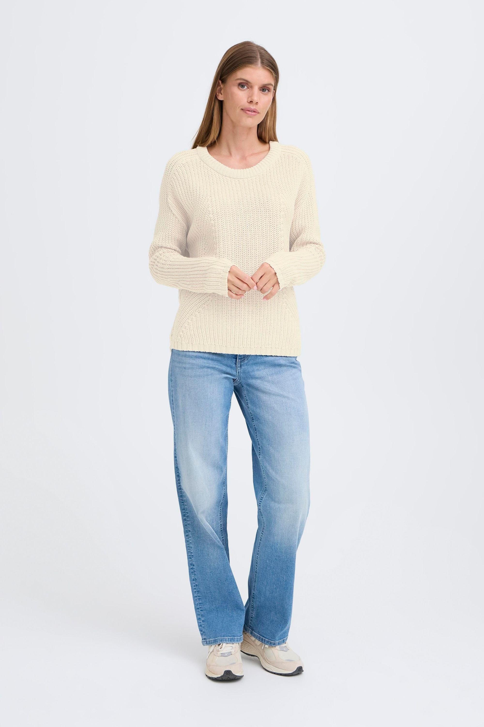 OXMO Strickfleece-Pullover »Strickpullover OXFKANNA«