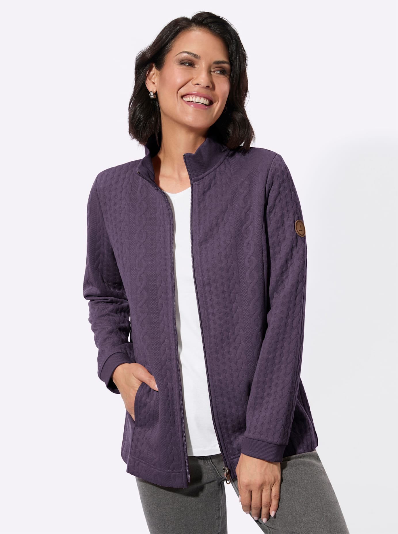 Casual Looks Shirtjacke "Jacquard-Shirtjacke" 1
