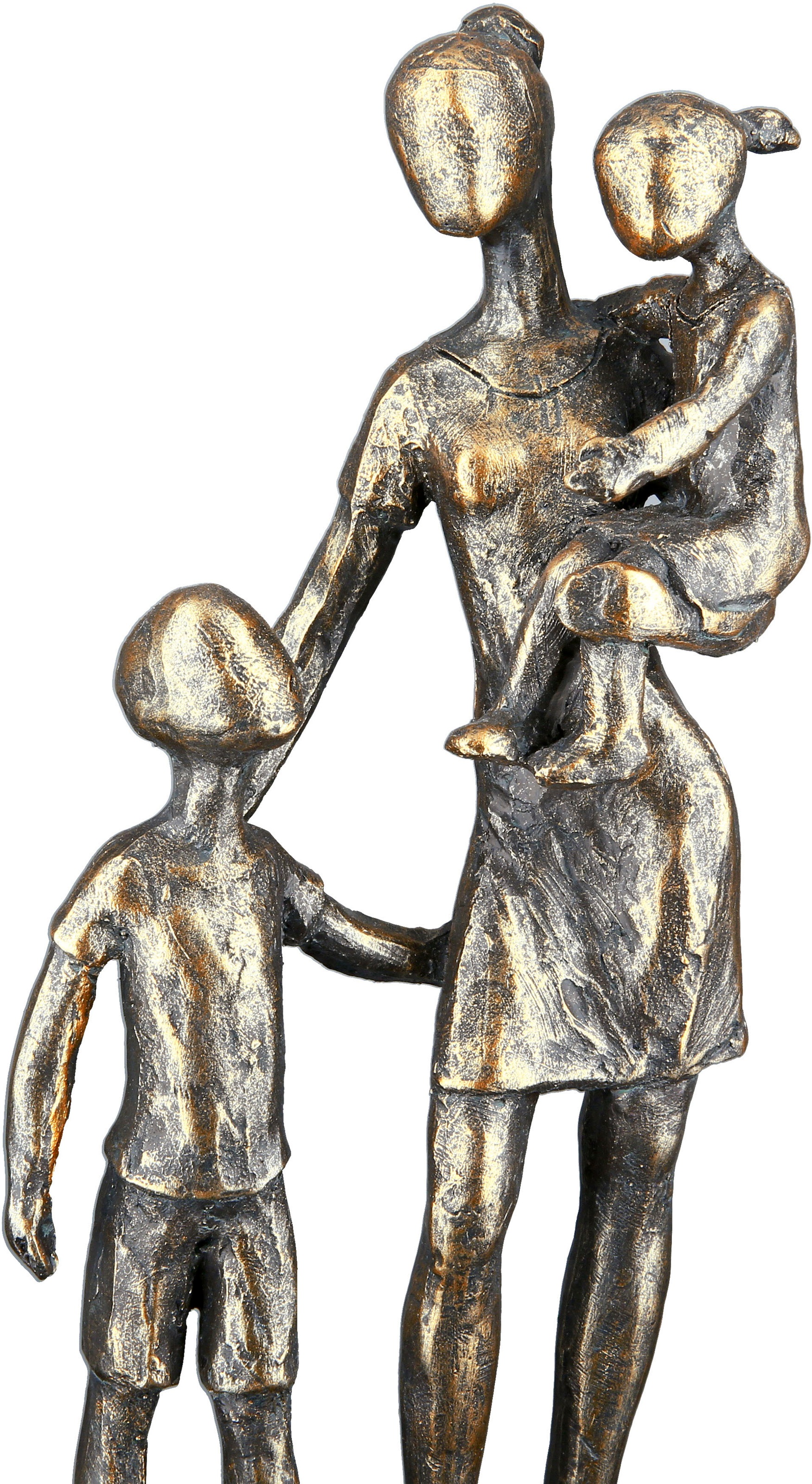 Casablanca by Gilde Dekofigur »Skulptur Mutter mit Kindern, bronzefarben«,  Dekoobjekt, Höhe 26,5 cm, auf schwarzer Basis, antikfinish, Wohnzimmer  kaufen | BAUR