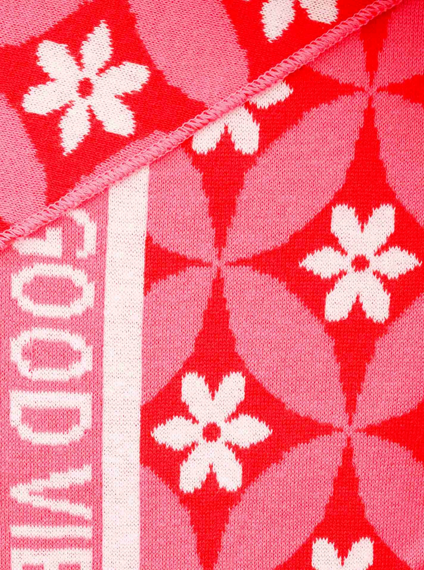 Zwillingsherz Dreieckstuch ""Luxury Vibes"", Feinstrick, Blumenmotiv, State günstig online kaufen