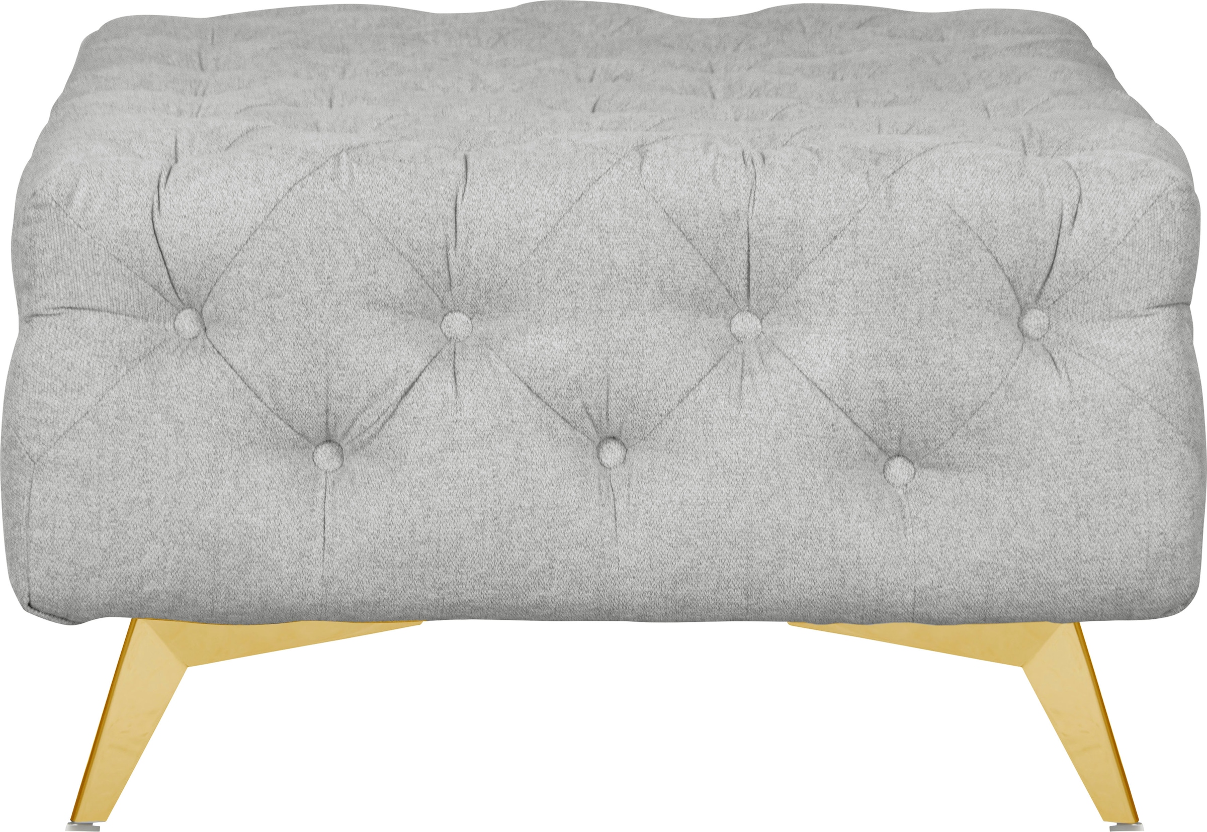 Home affaire Polsterhocker "Amaury" Chesterfield-Optik, Breite 80cm, Fußfar günstig online kaufen