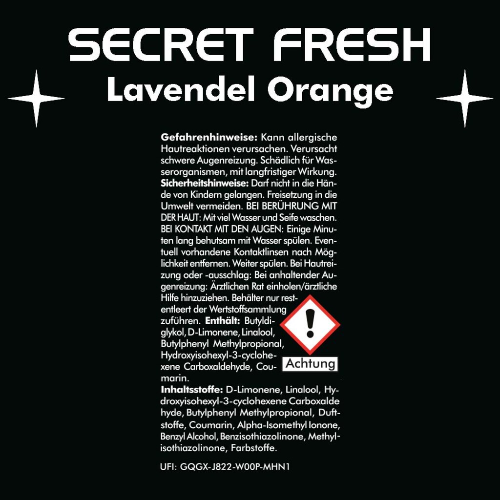 ABACUS Toiletten-Spray »Secret Fresh«, (Set, 3 St., je 50 ml Secret Fresh Kräuter-Lavendel/Lavendel-Orange/Rose-Lilafleur)