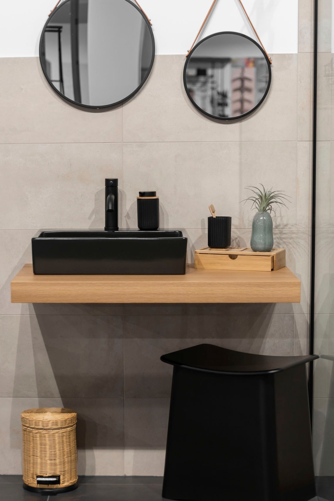 WENKO Badorganizer "Allegre" mit Schublade, aus Bambus und Rattan günstig online kaufen