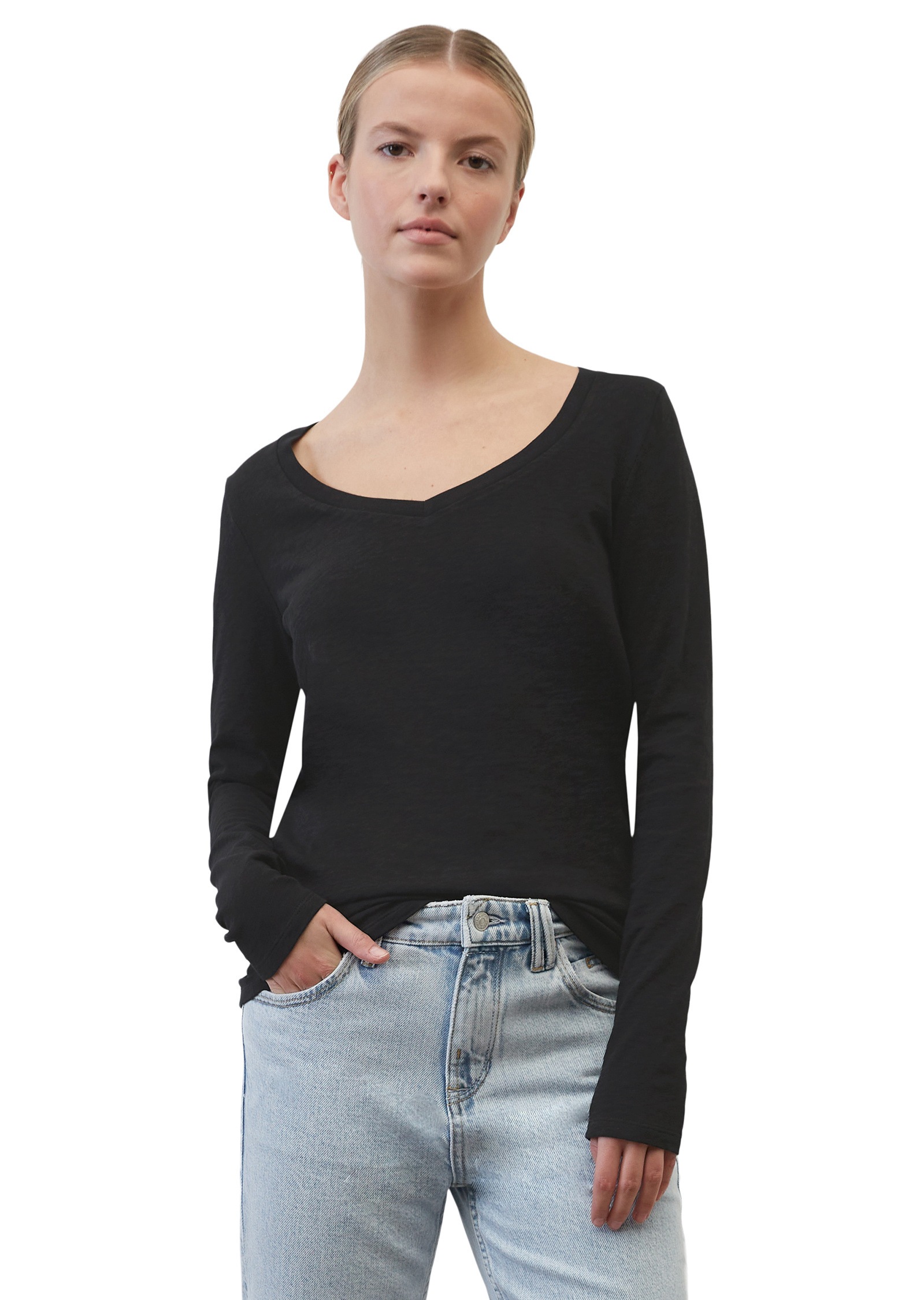Marc O'Polo DENIM Langarmshirt »aus Heavy Cosy Slub Jersey«