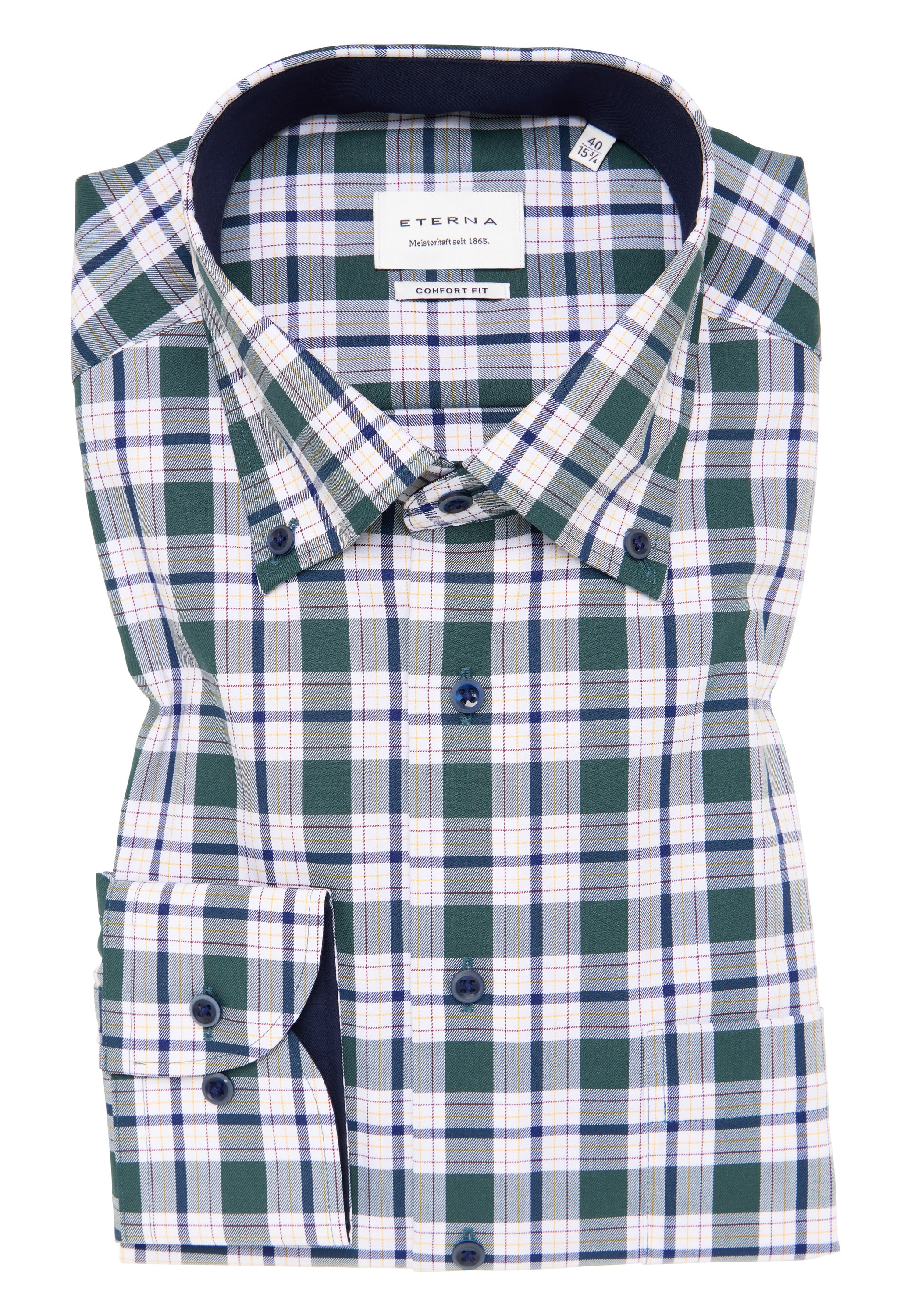 Eterna Langarmhemd »COMFORT FIT«, NON IRON (bügelfrei)