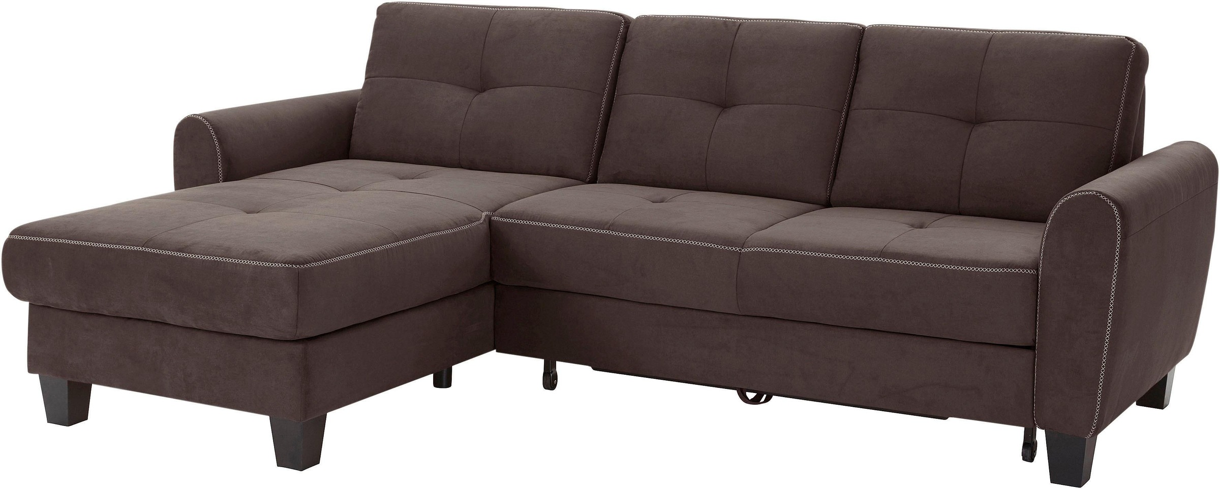 sit&more Ecksofa "Varese L-Form", mit Federkern, wahlweise mit Bettfunktion günstig online kaufen