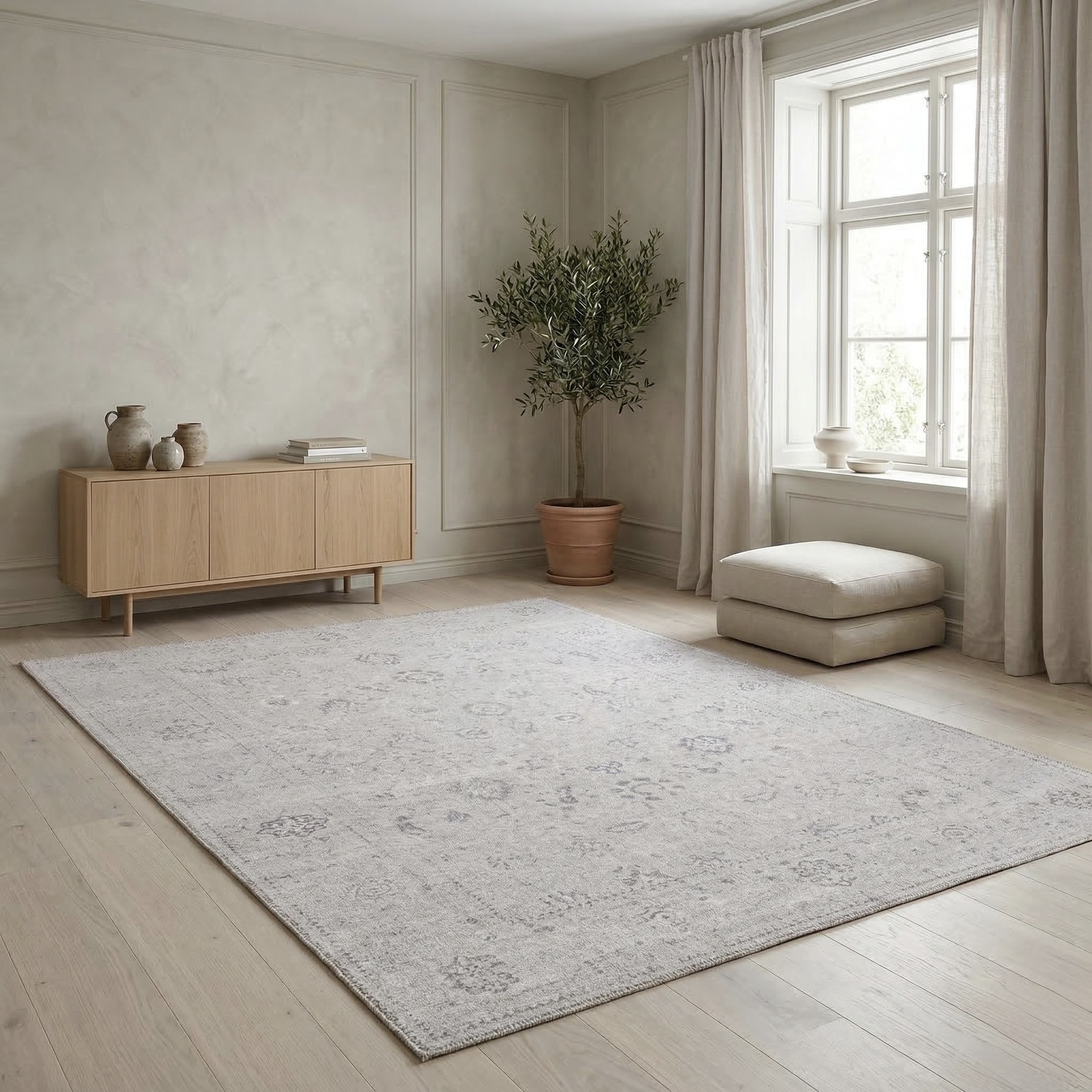 Sehrazat Teppich "Vintage 3580, auch als Läufer" rechteckig 5 mm Höhe waschbare Vintage Teppiche, Kurzflor