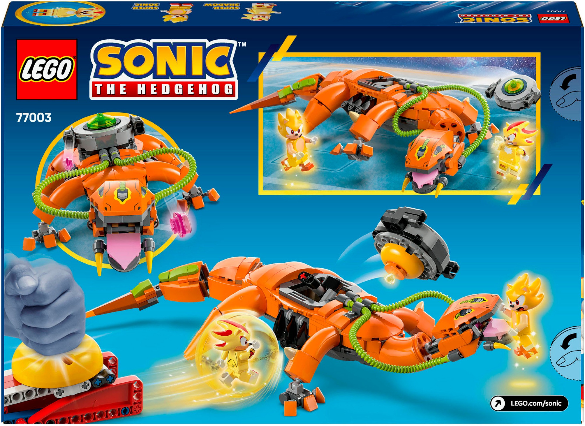 LEGO® Konstruktionsspielsteine »Super Shadow vs. Biolizard (77003), LEGO Sonic«, (419 St.), Made in Europe