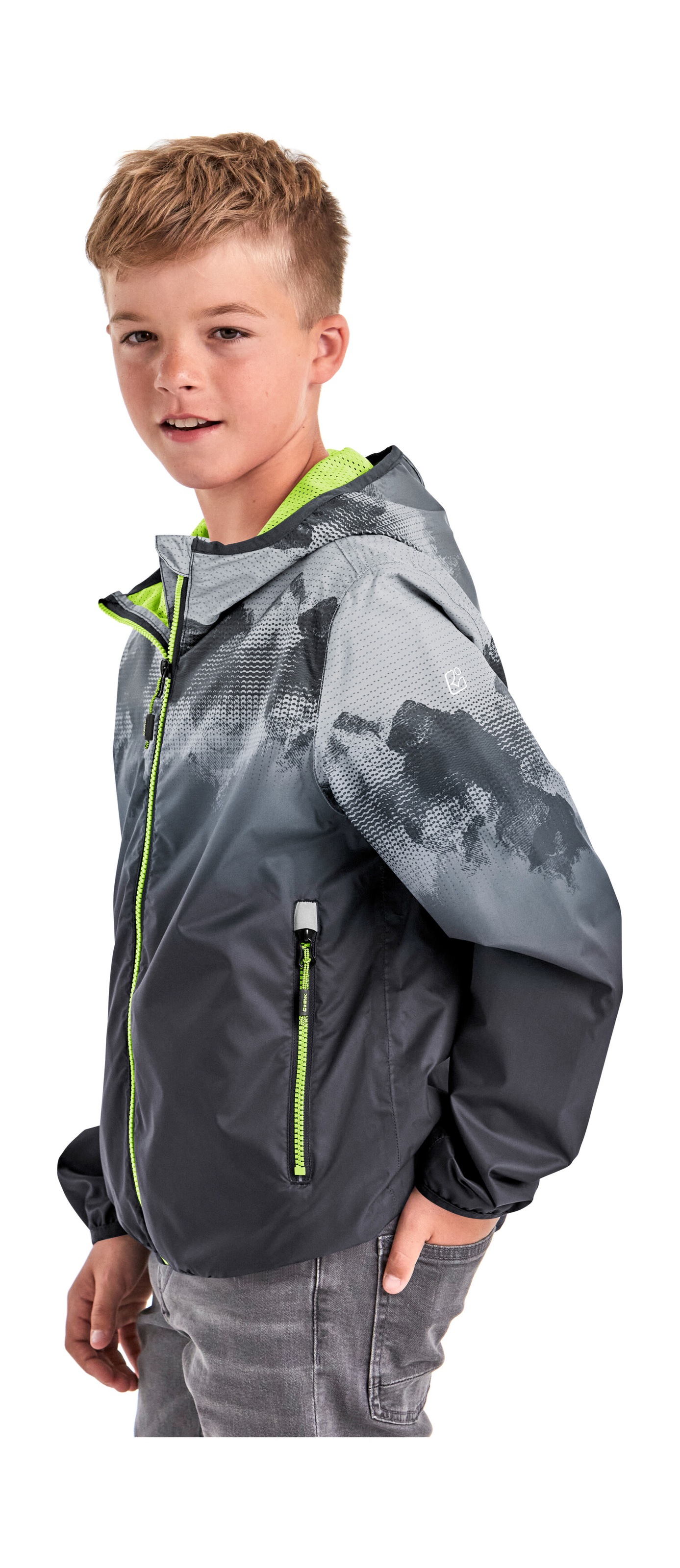 Killtec Outdoorjacke »Lyse BYS JCKT B«, Leichte, wasserdichte Kinderjacke, klein verpackbar, cooles Muster