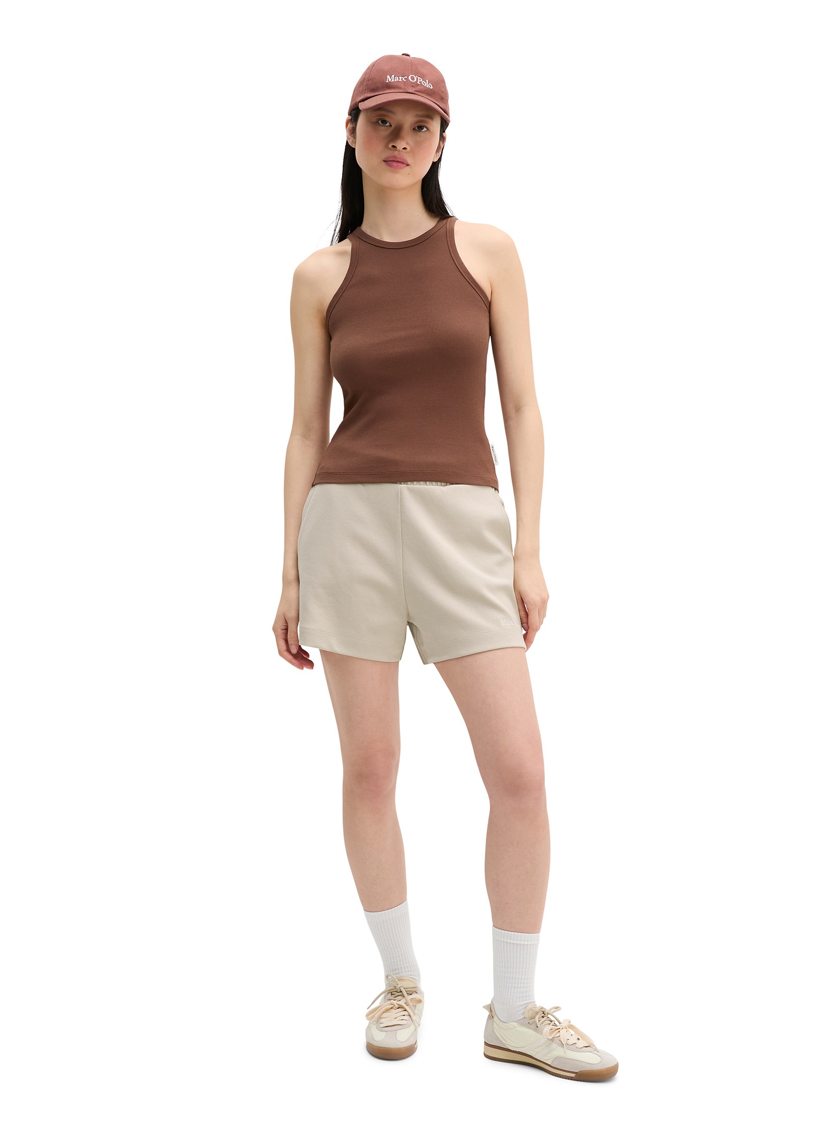Marc O'Polo T-Shirt »aus elastischem Rippjersey«