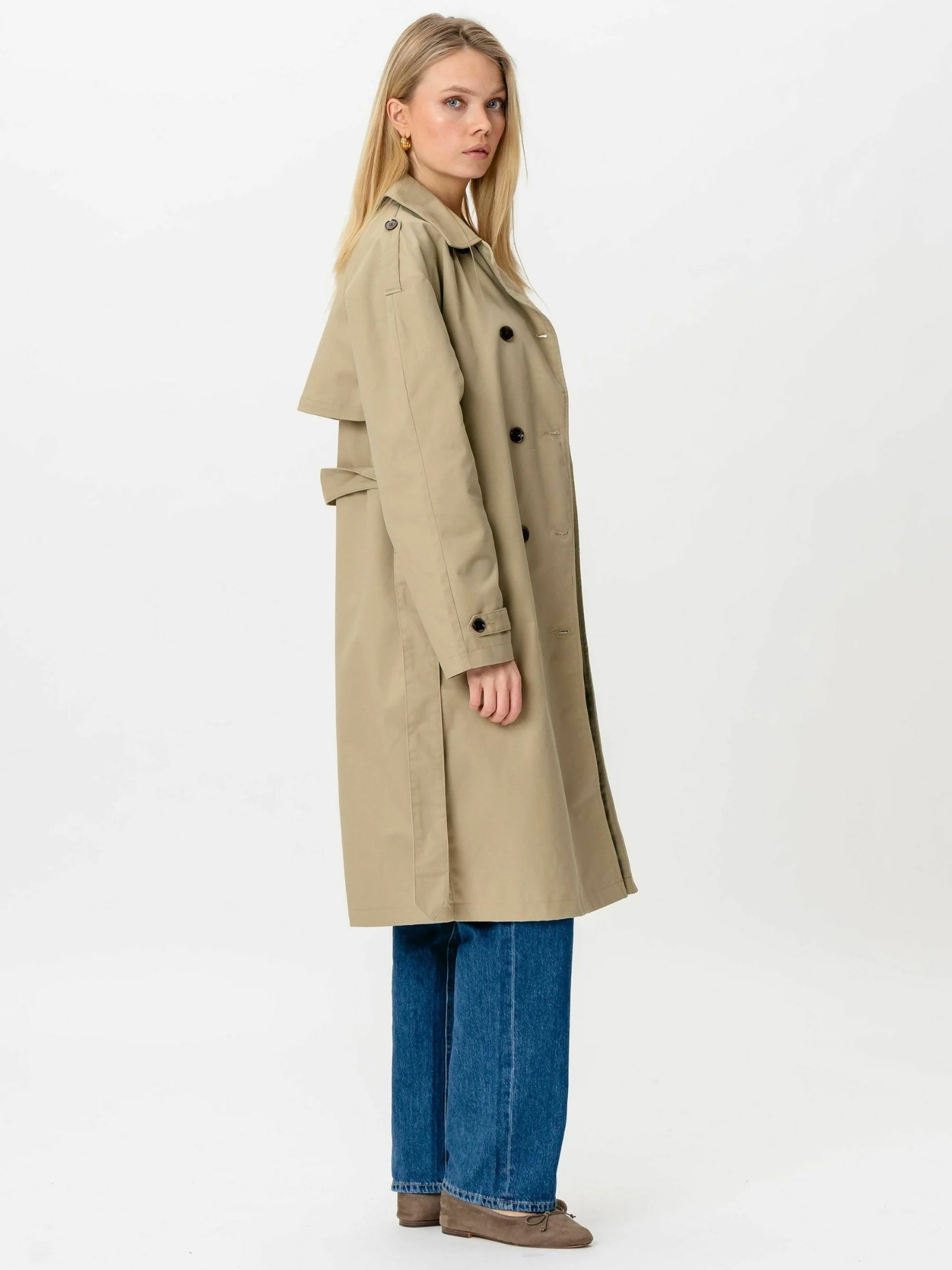 TeeShoppen Kurzmantel »TEESHOPPEN Coat Linea Trenchcoat«