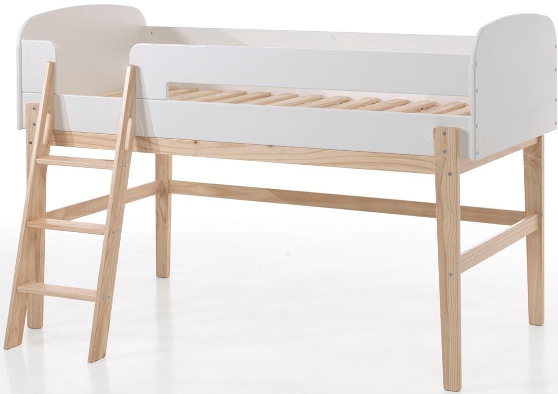 Vipack Hochbett »Kiddy«, (Made in Europe), inkl. Lattenrost, MDF-Oberfläche