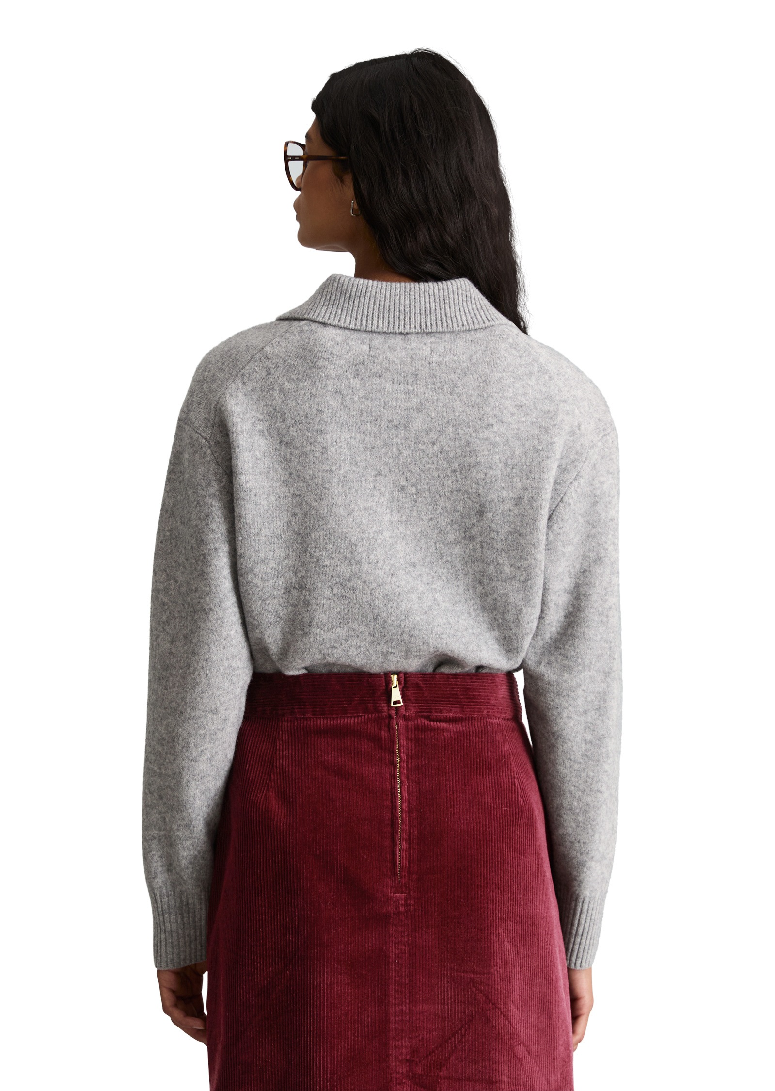 Marc O'Polo DENIM Langarm-Poloshirt »aus softer Schurwolle«
