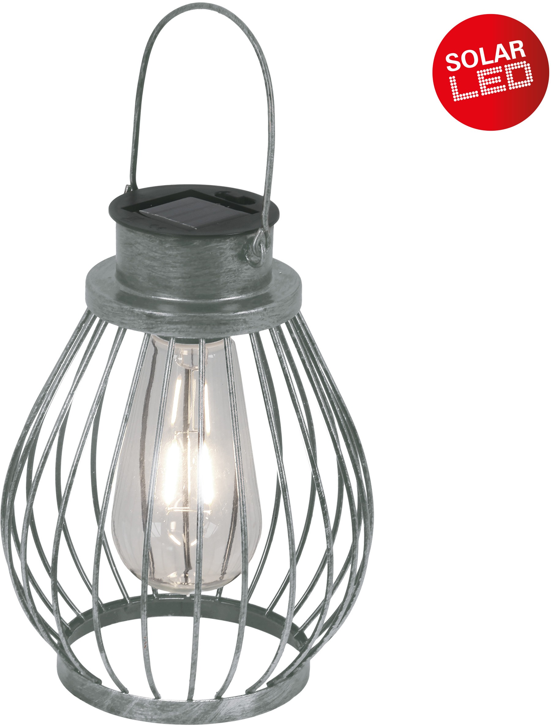 näve LED Solarleuchte "Balubo" LED-Modul Warmweiß Solar, incl. Schiebeschal günstig online kaufen