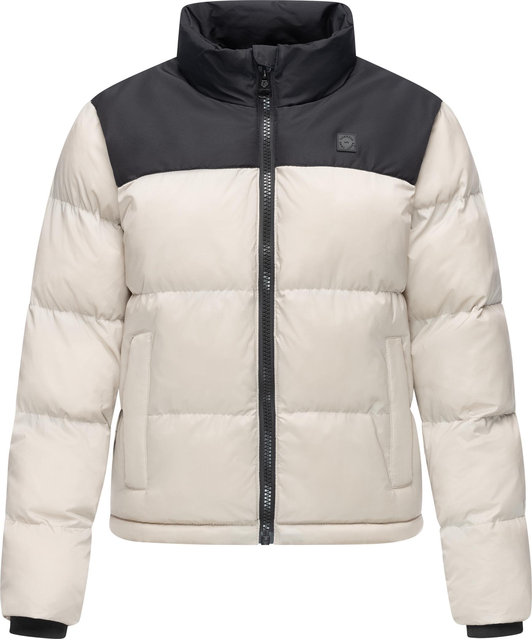 Ragwear Steppjacke »Serah«, ohne Kapuze, stylische Damen Winterjacke im Colourblocking-Design