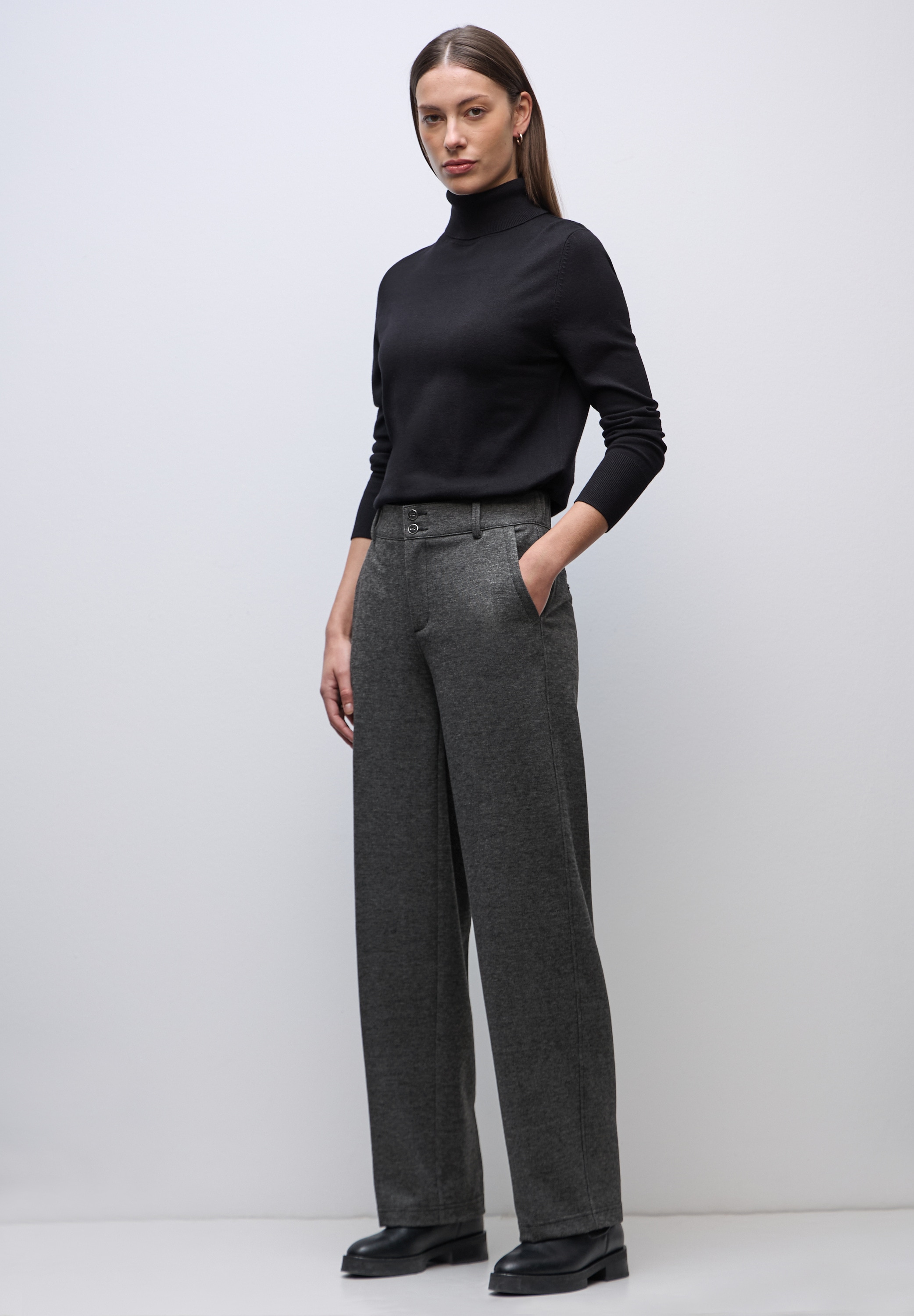 STREET ONE Stoffhose  High Waist