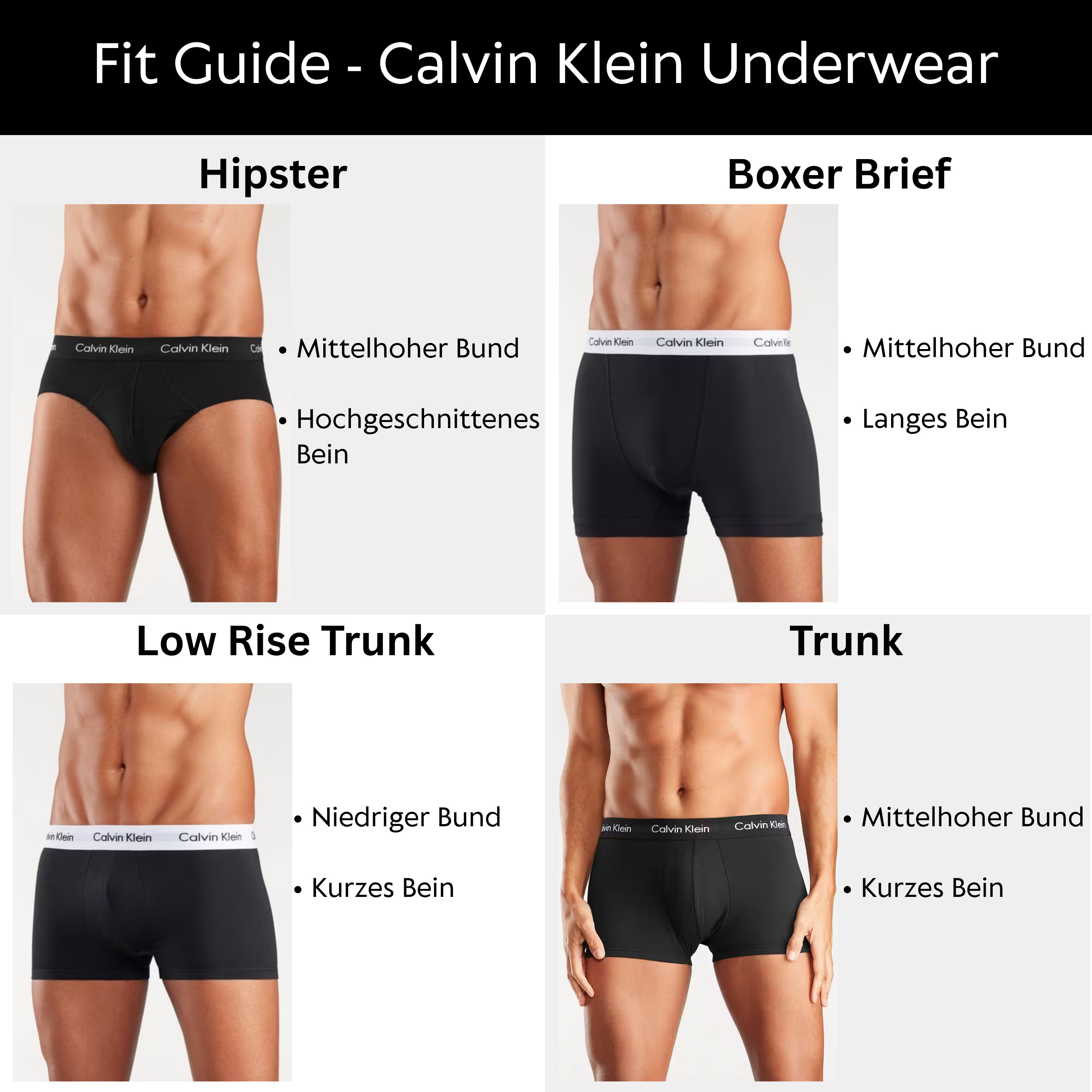 Thumbnail - Calvin Klein Underwear Trunk "LOW RISE TRUNK 3PK", (Packung, 3er-Pack), mit Logo-Elastikbund