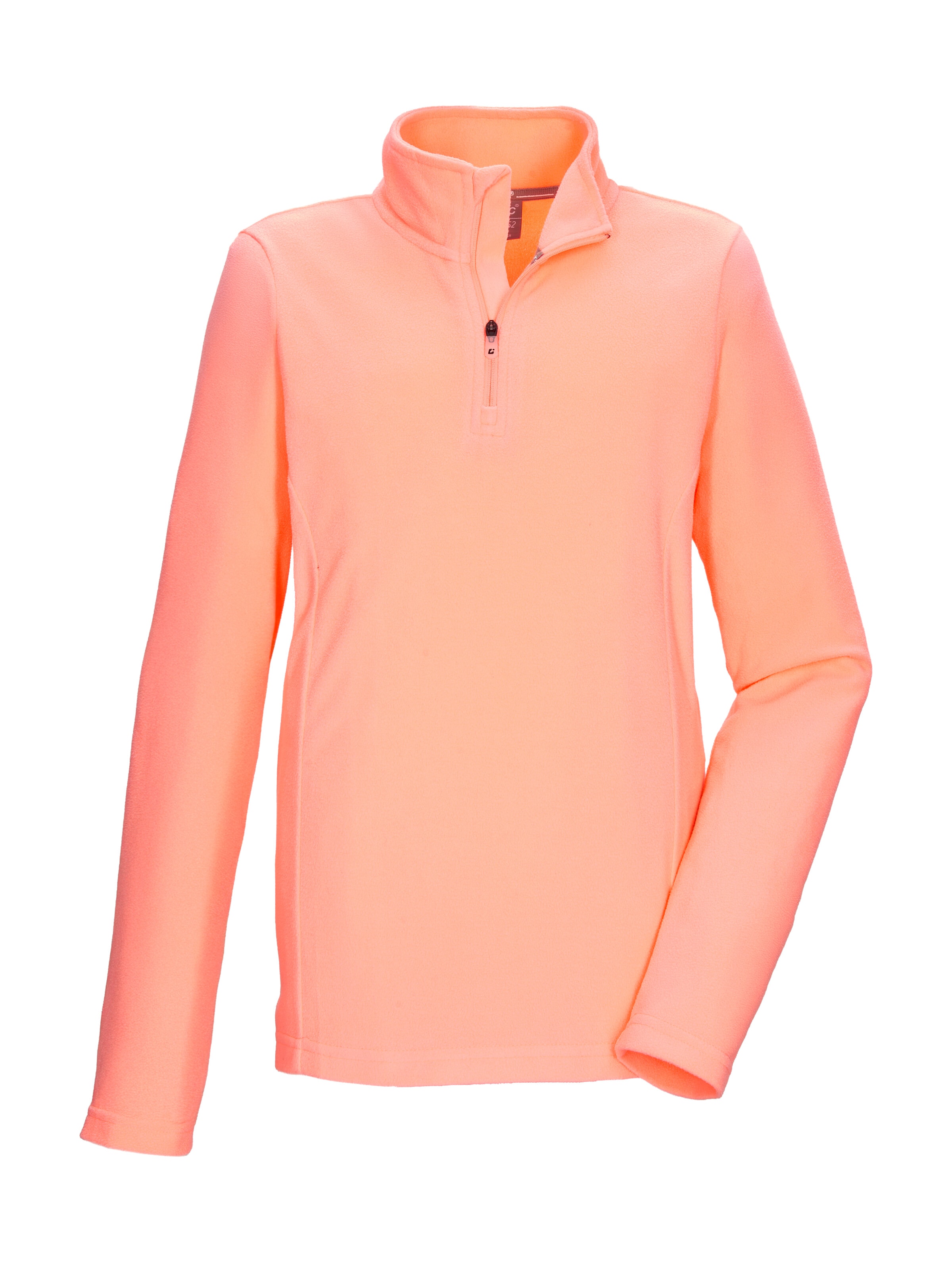 KILLTEC Mädchen Fleeceshirt "KSW 138 GRLS FLC SHRT", orange, Gr. 164, Obermaterial: 100% Polyester, Shirts, Schnelltrocknendes Kids Fleeceshirt mit