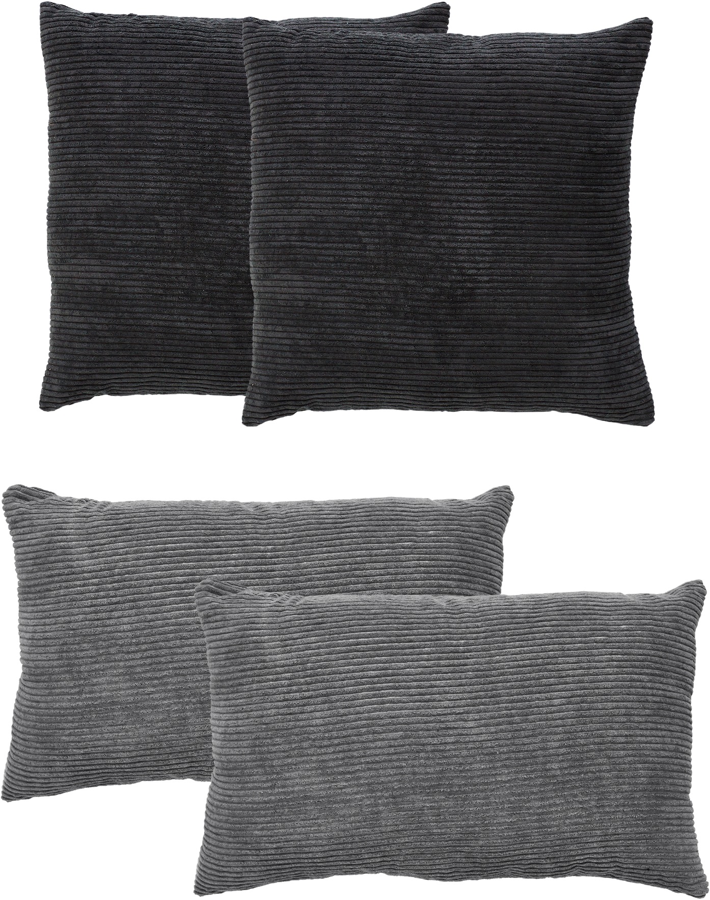 Andiamo Dekokissen "Cord Kissen Emy, 4er Set, Kissenhülle mit Füllung" Sofa günstig online kaufen