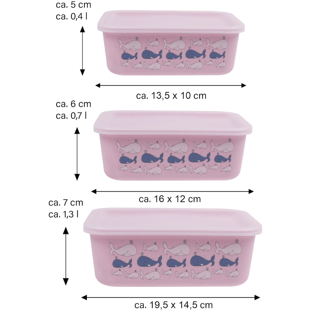 AWAVE® Frischhaltedose »AWAVE«, (Set, 3 tlg.)