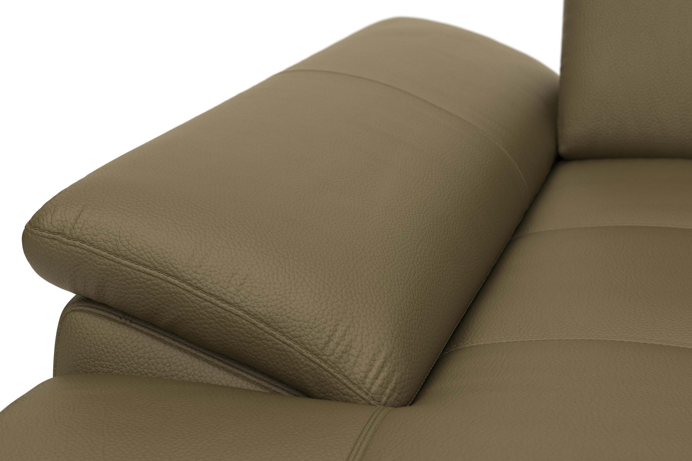 Places of Style Wohnlandschaft »Costello U-Form, mit Sitztiefenverstellung, Armteilverstellung und«, 3 Nierenkissen, optional Bettfunktion und Bettkasten
