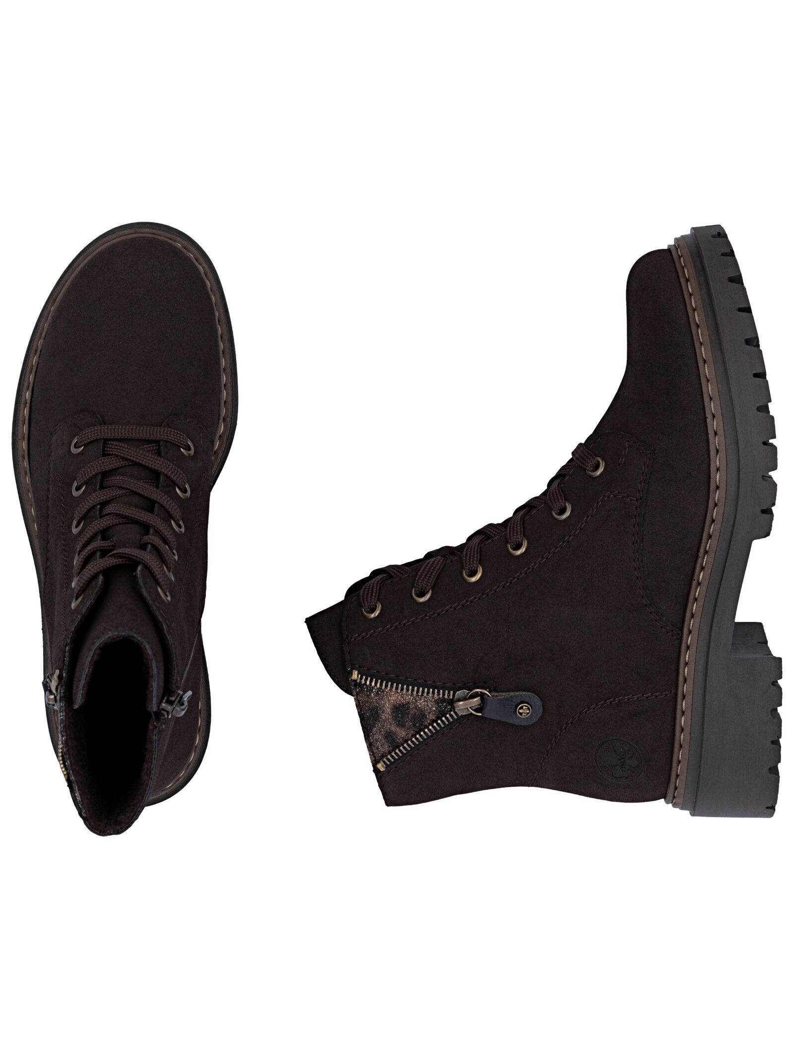 Rieker Schnürstiefelette »Rieker Stiefelette Lederimitat«