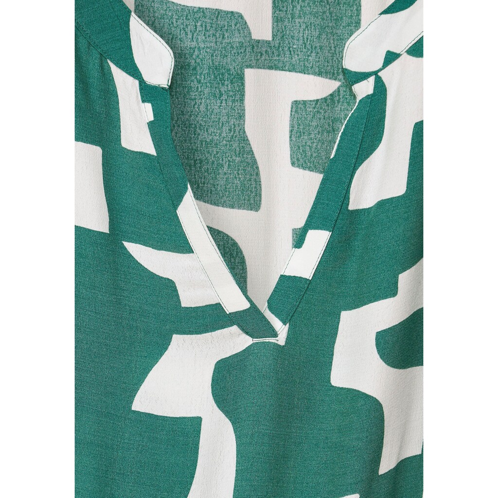 STREET ONE Volantkleid, mit grafischem Allover-Print