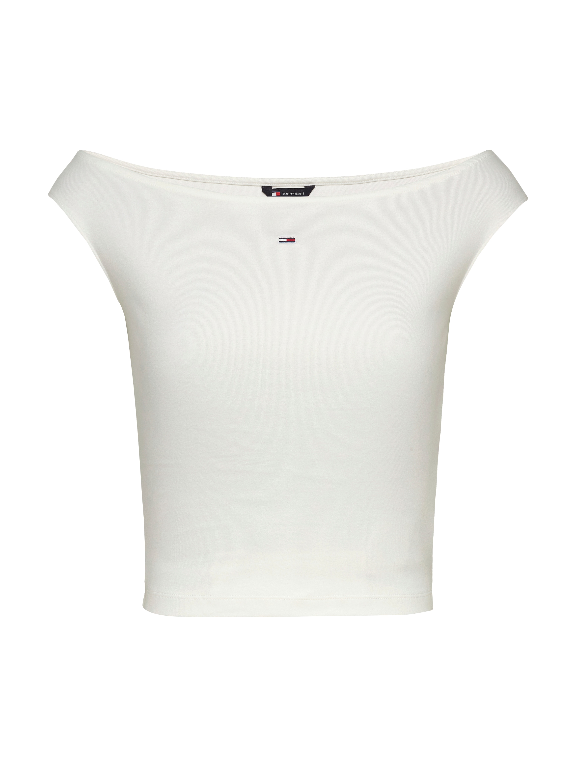 Tommy Jeans Tanktop »TJW BOAT NECK TOP SS EXT«, mit Logostickerei