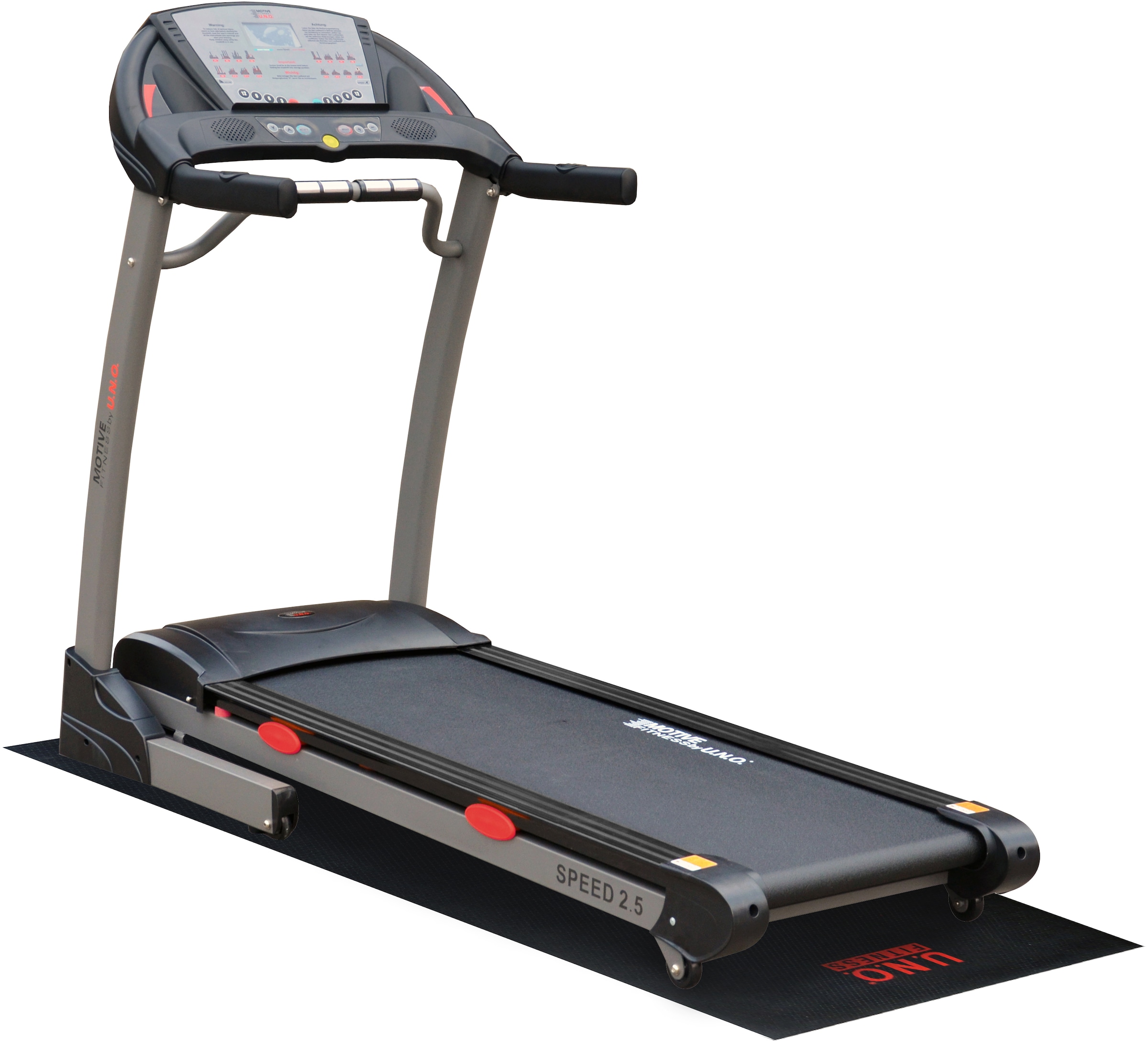 MOTIVE FITNESS by U.N.O. Laufband »Speed 2.5«, mit Höchstgeschwindigkeit 20 km/h und Multifunktions-LCD-Display