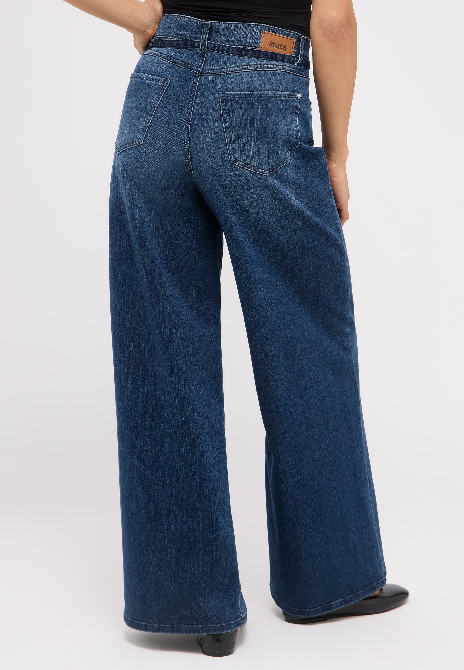 ANGELS Relax-fit-Jeans "LIVA BELT", mit sehr weitem Bein und Gürtel günstig online kaufen