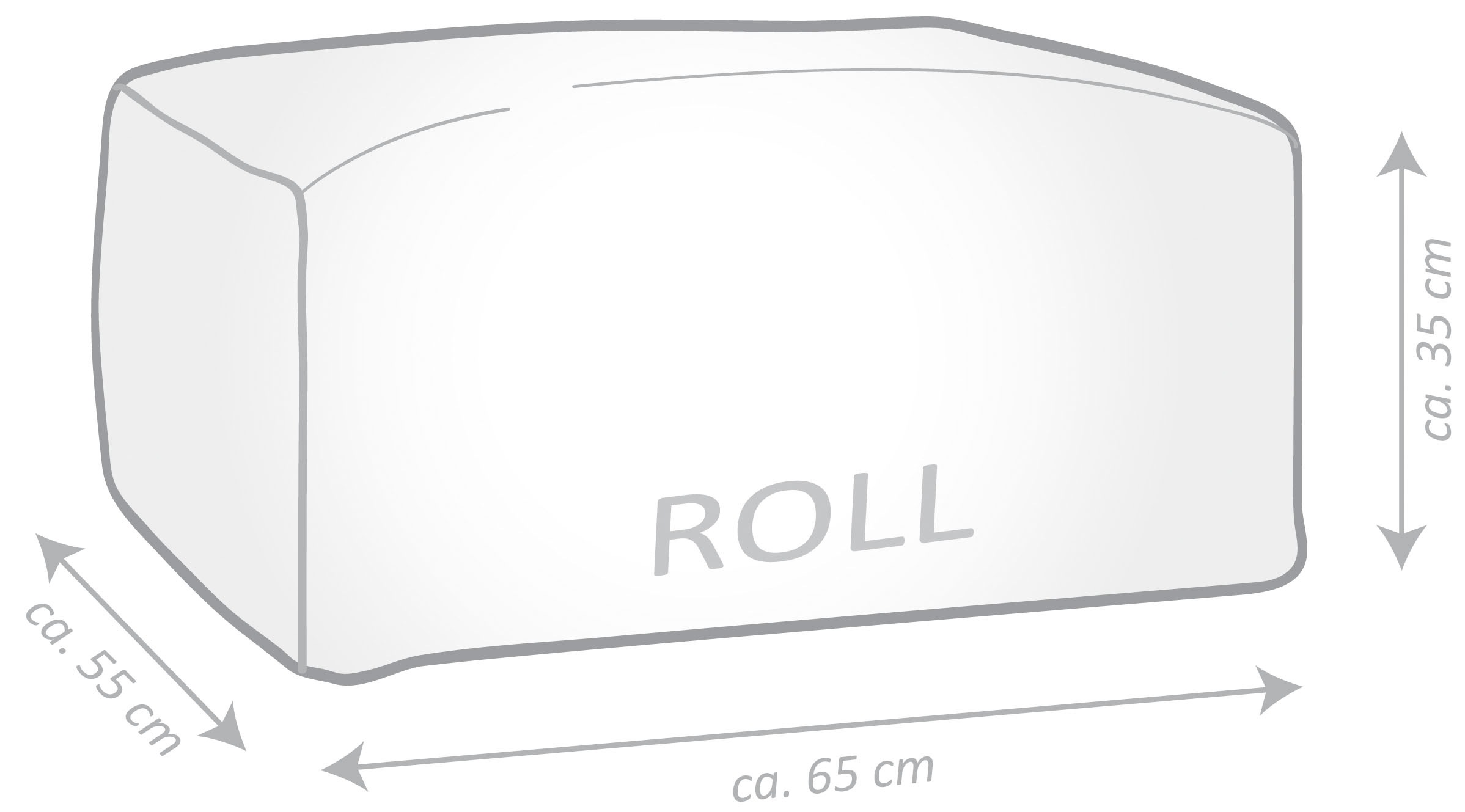 Magma Heimtex Sitzsack »Roll SOFTY«, (1 St.)