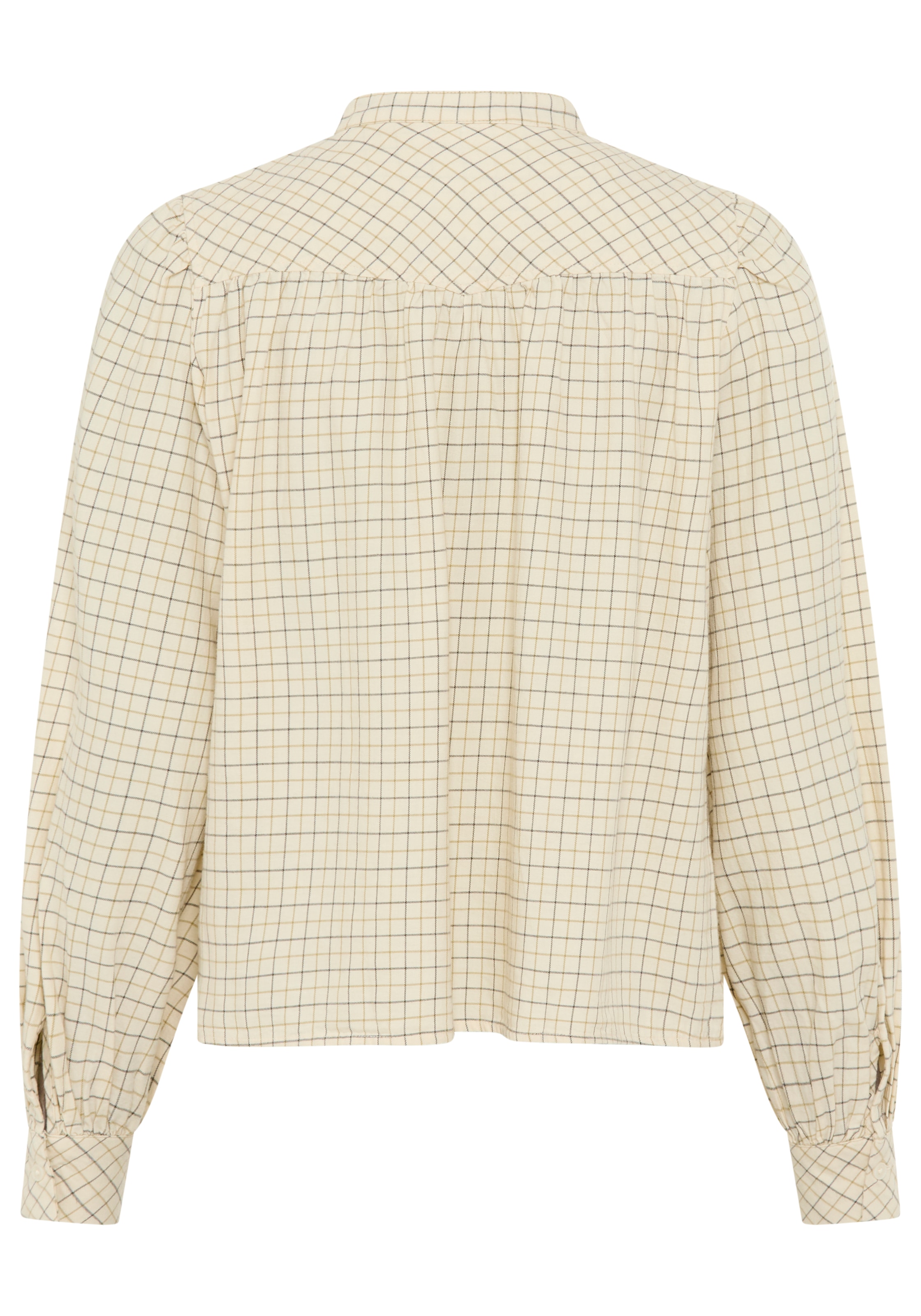 Marc O'Polo DENIM Langarmbluse A-Shape in softer Flanell-Qualität, kariert