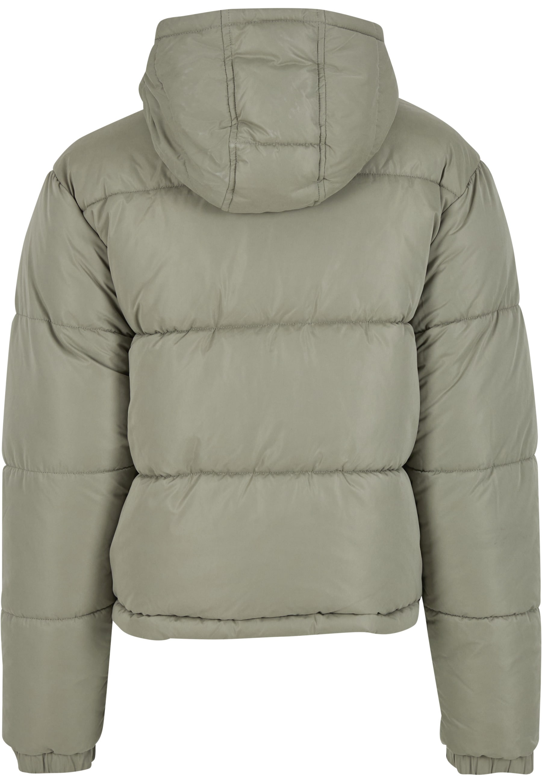 URBAN CLASSICS Winterjacke »Urban Classics Ladies Peached Puffer Jacket With Hood« 1 Stk. tlg. mit Kapuze
