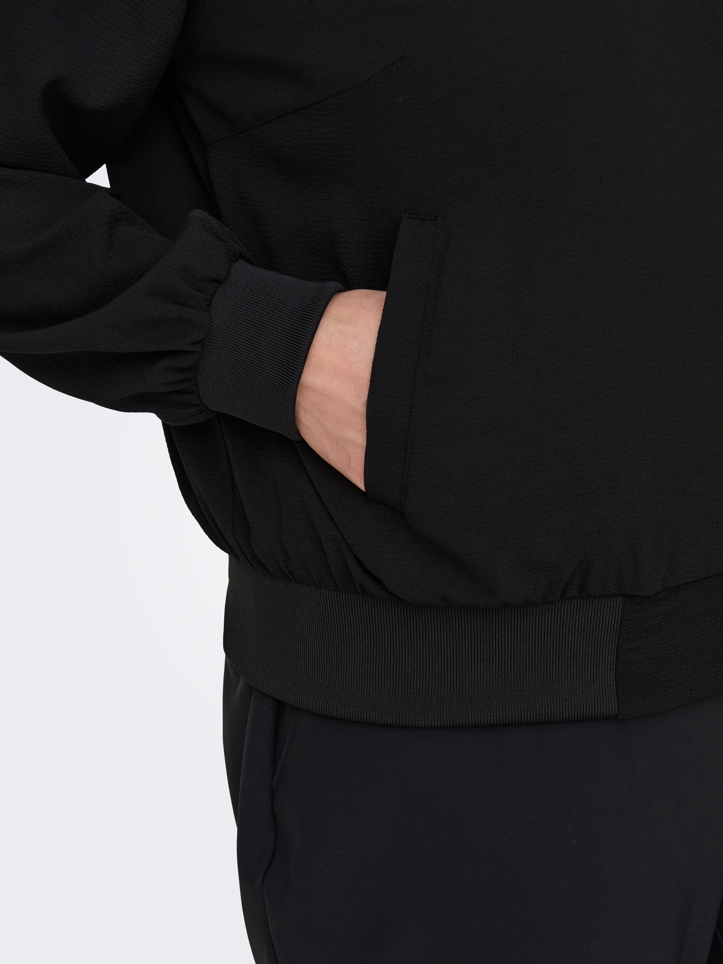 Thumbnail - ONLY CARMAKOMA Bomberjacke "CARLUX LIFE LS BOMBER JACKET NOOS" Materialmix, regular fit