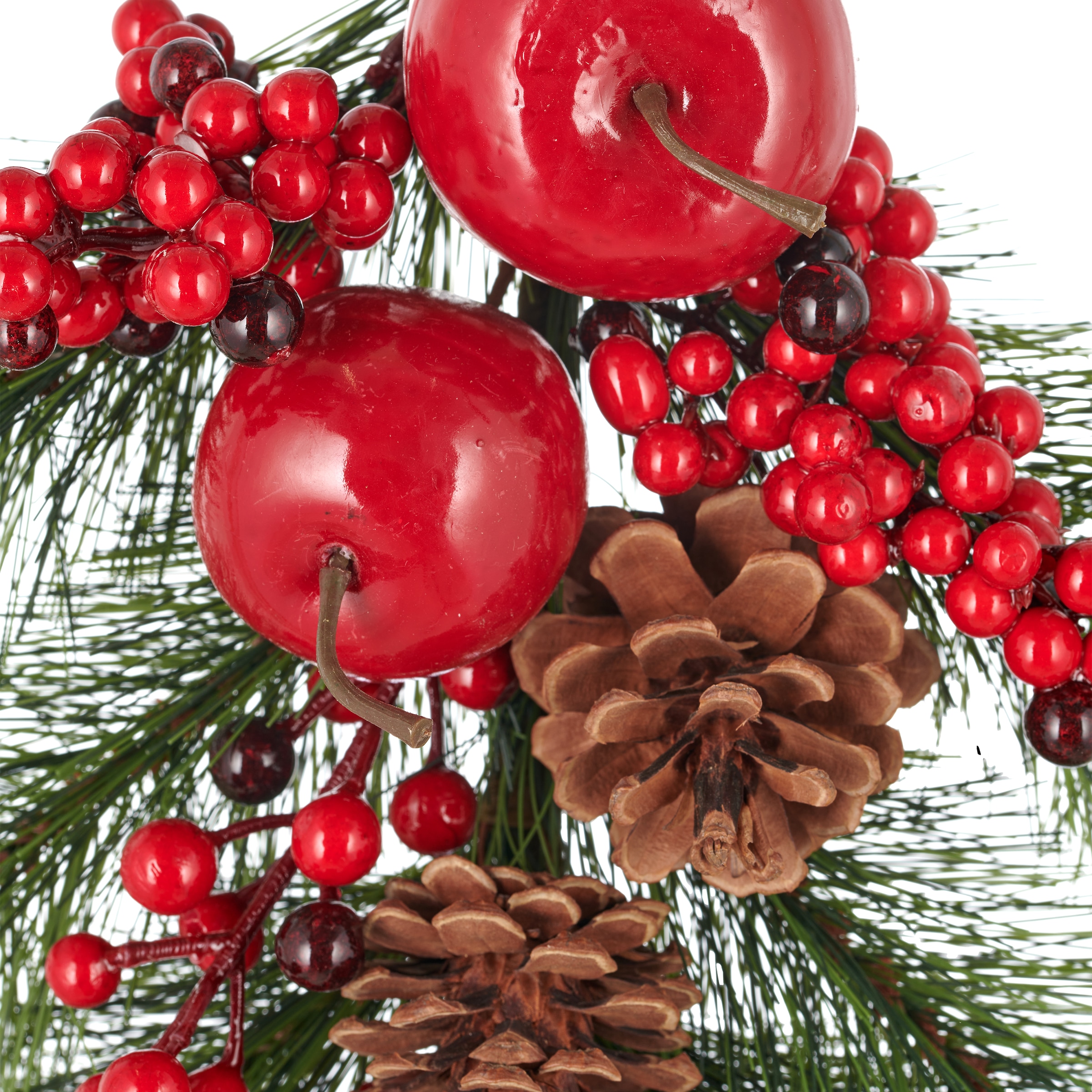 Creativ green Kunstranke »Hänger mit Tannenzweigen« und üppig dekorierten Accessoires