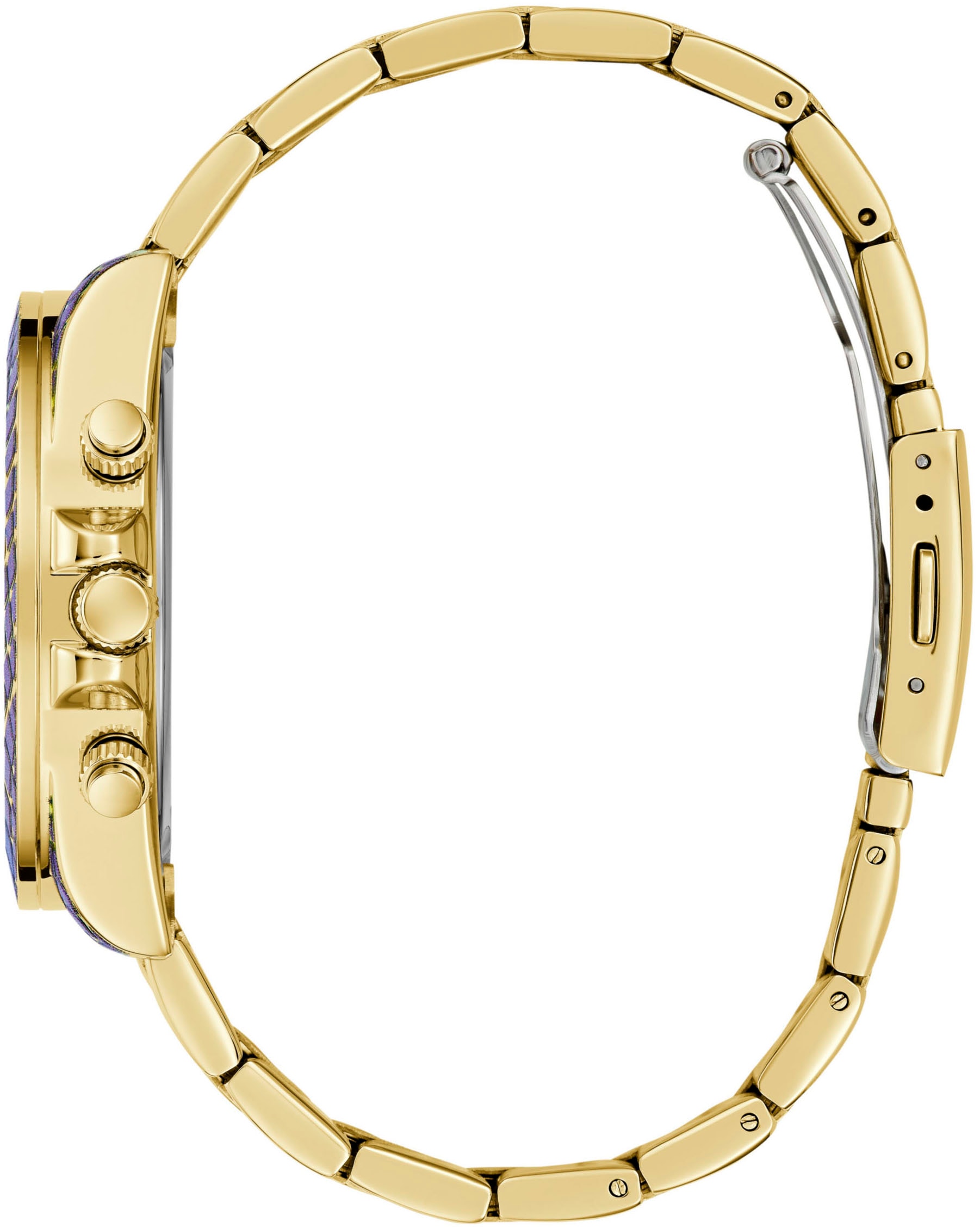 Guess Multifunktionsuhr »SERPENTINA«, Quarzuhr, Armbanduhr, Damenuhr, Datum, 12/24-Std.-Anzeige