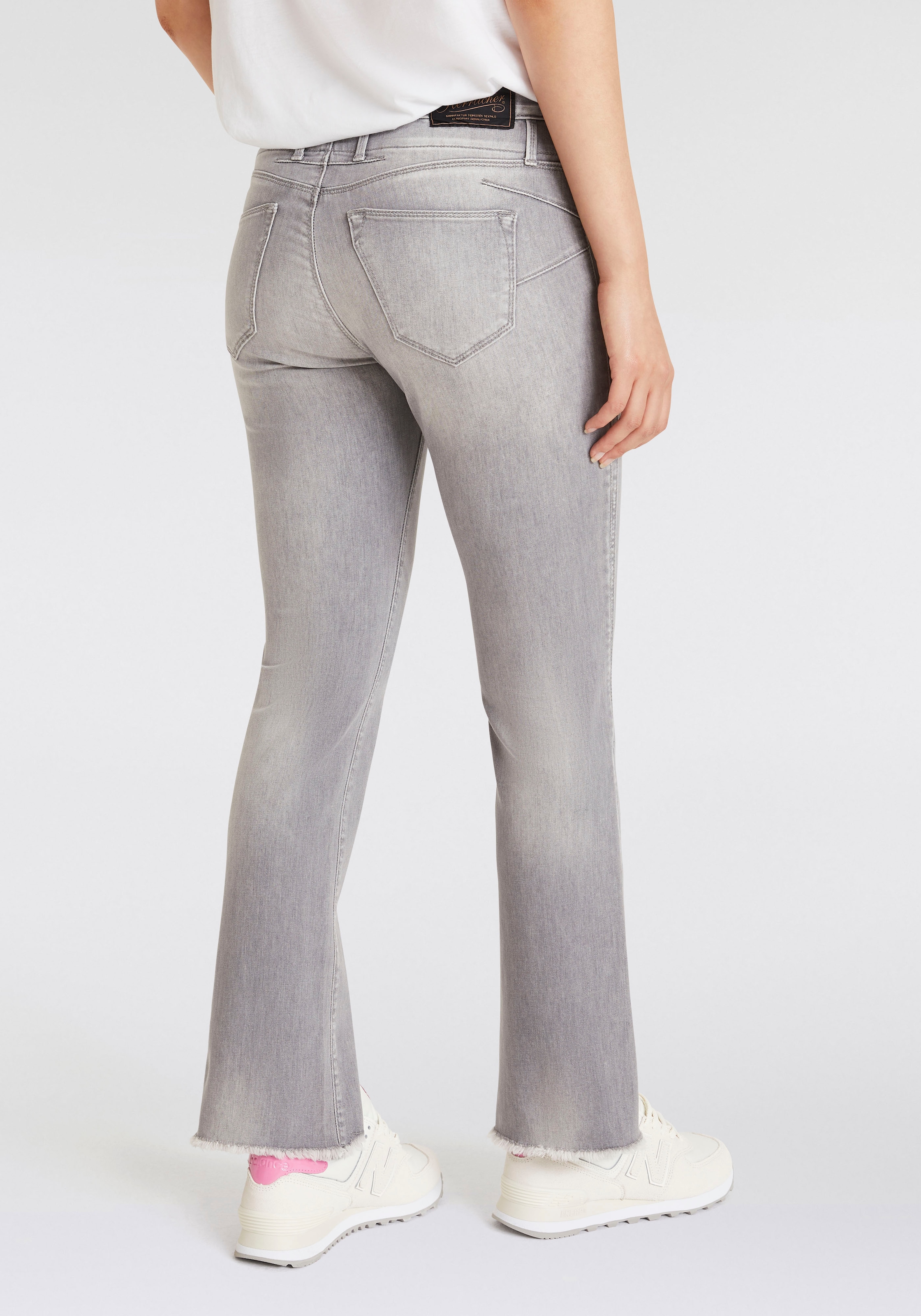 Herrlicher Bootcut-Jeans "Baby Cropped Recycled Denim Grey" günstig online kaufen