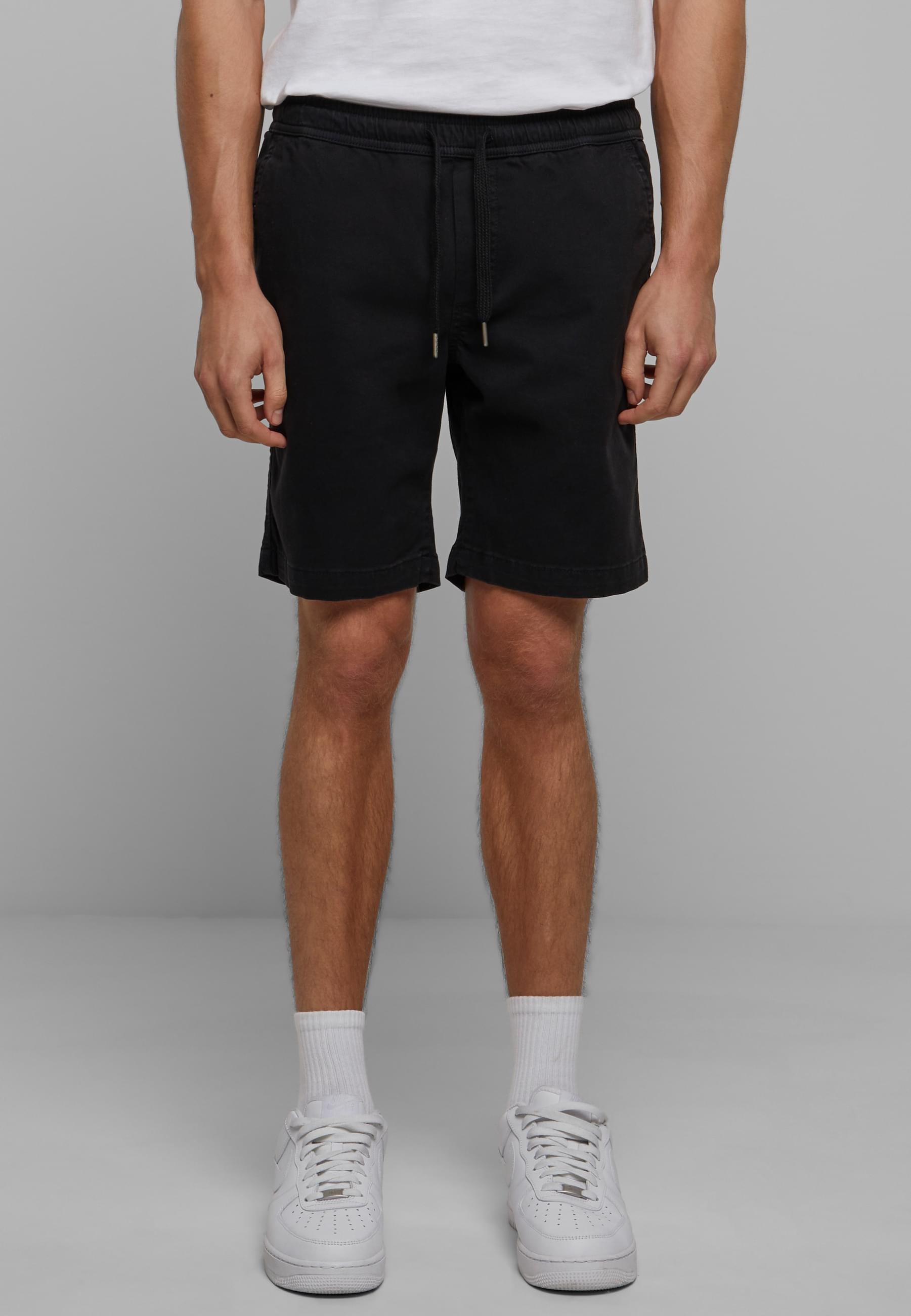 URBAN CLASSICS Stoffhose »Urban Classics Herren Stretch Twill Joggshorts«, (1 tlg.)
